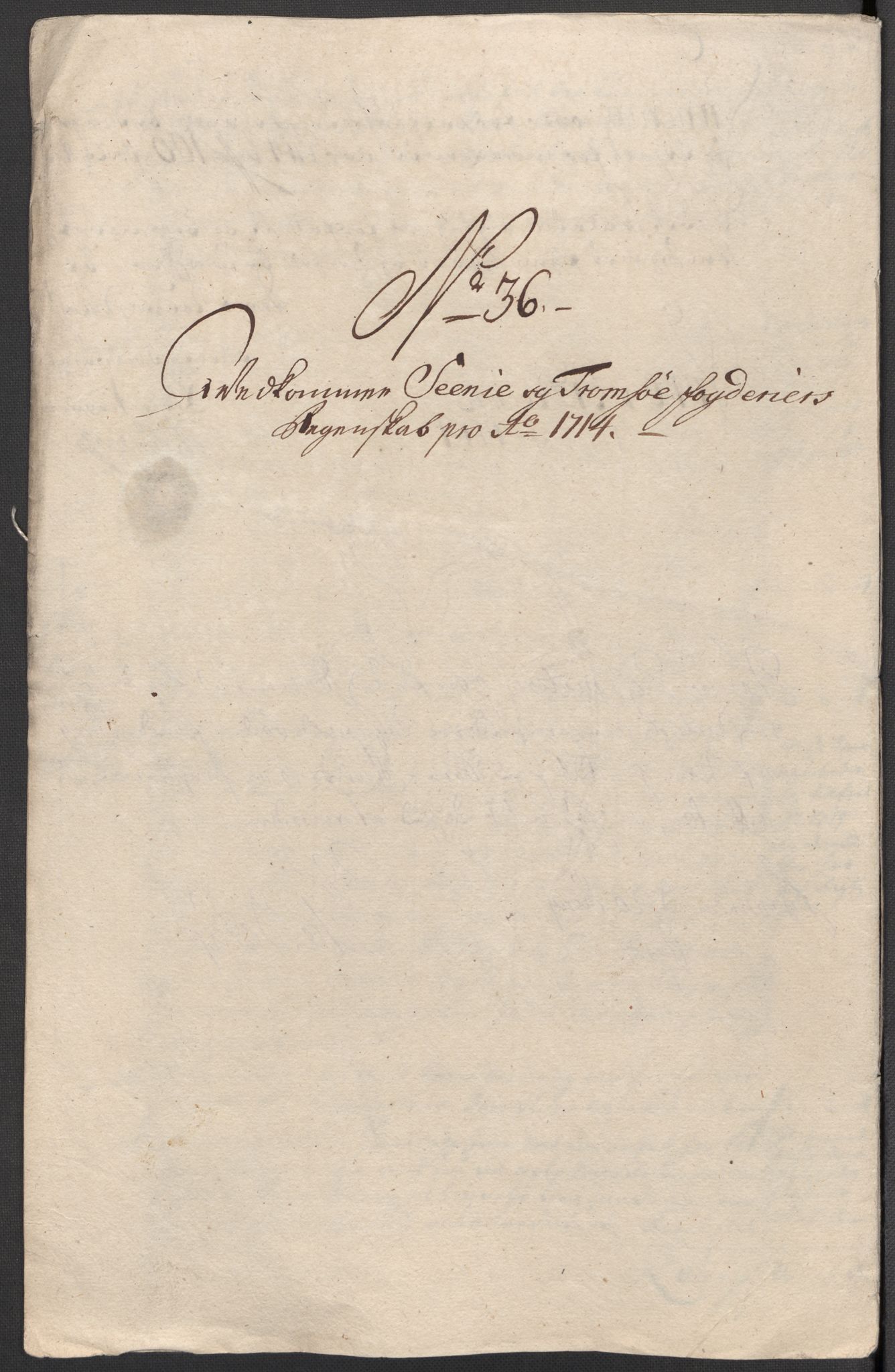 Rentekammeret inntil 1814, Reviderte regnskaper, Fogderegnskap, RA/EA-4092/R68/L4760: Fogderegnskap Senja og Troms, 1714, p. 236