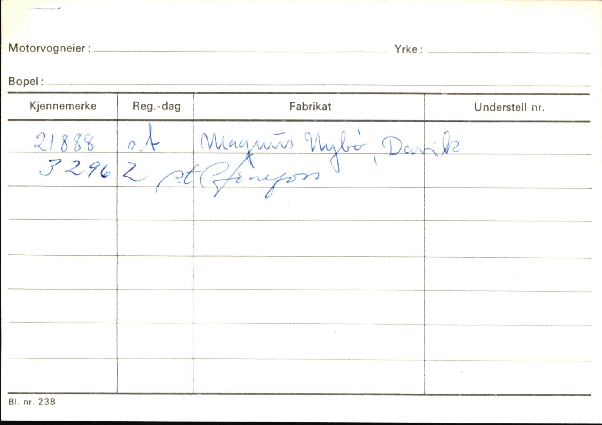 Statens vegvesen, Sogn og Fjordane vegkontor, SAB/A-5301/4/F/L0146: Registerkort Årdal R-Å samt diverse kort, 1945-1975, p. 1195