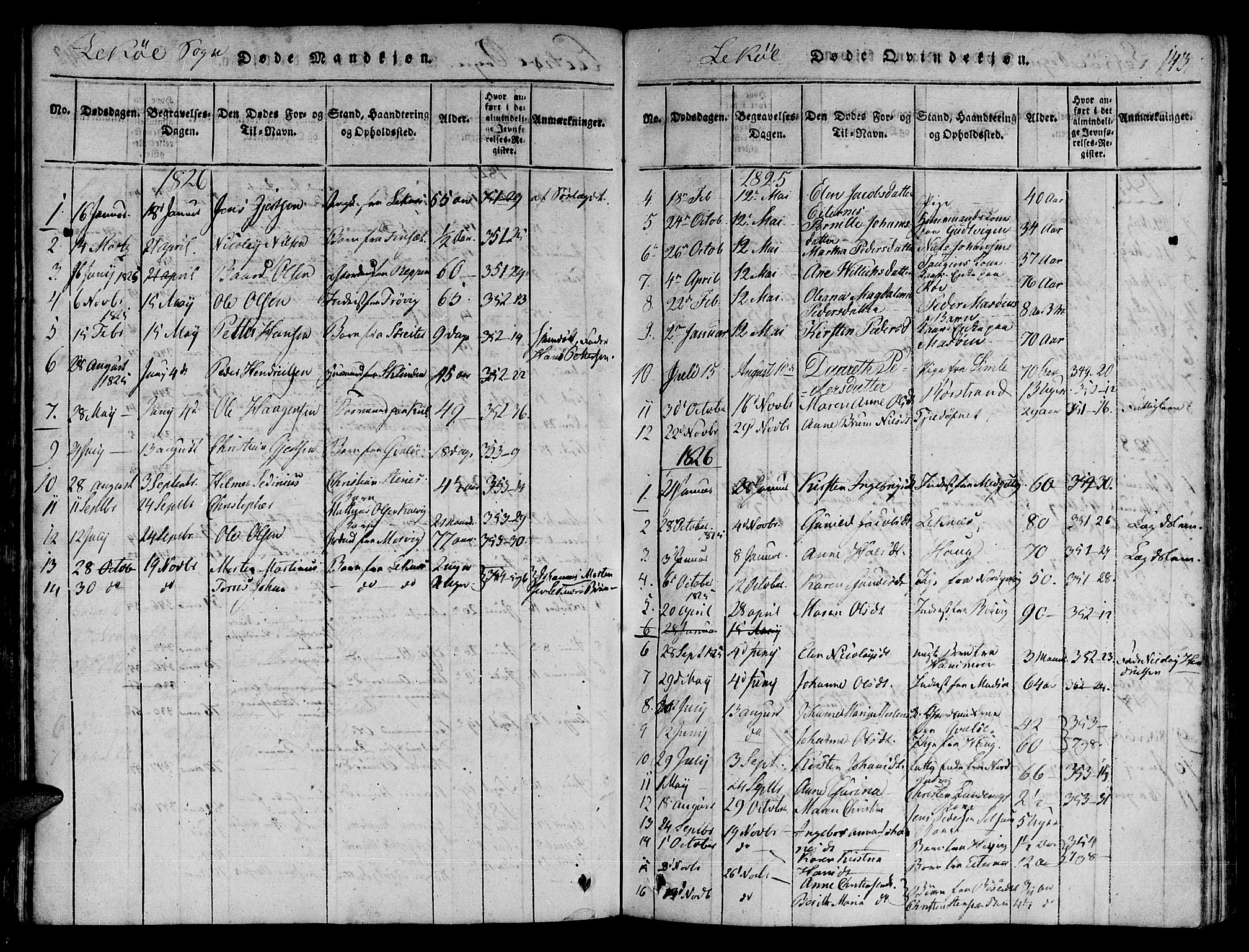 Ministerialprotokoller, klokkerbøker og fødselsregistre - Nord-Trøndelag, SAT/A-1458/780/L0636: Parish register (official) no. 780A03 /2, 1815-1829, p. 143