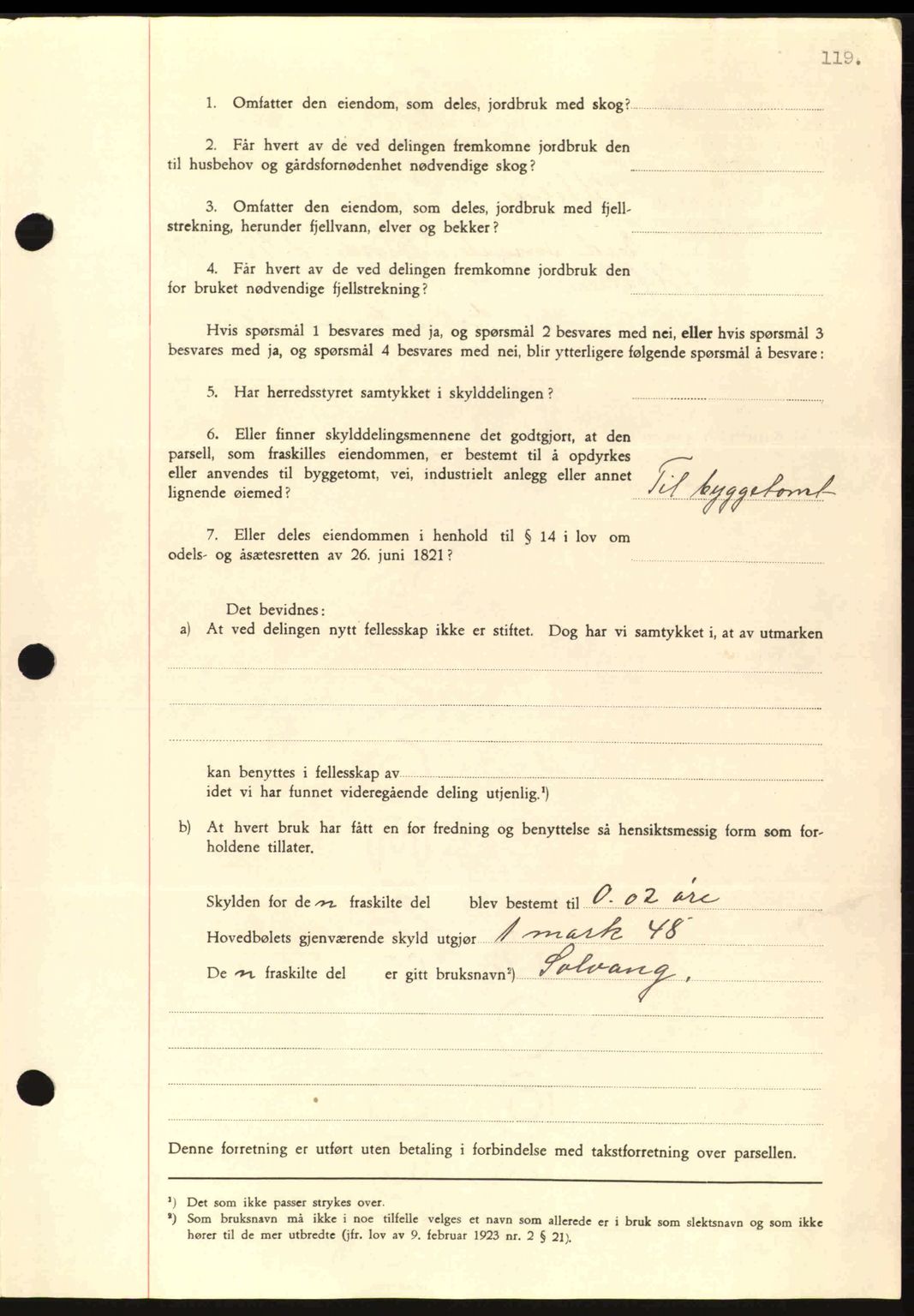 Nordmøre sorenskriveri, SAT/A-4132/1/2/2Ca: Mortgage book no. A84, 1938-1938, Diary no: : 1646/1938
