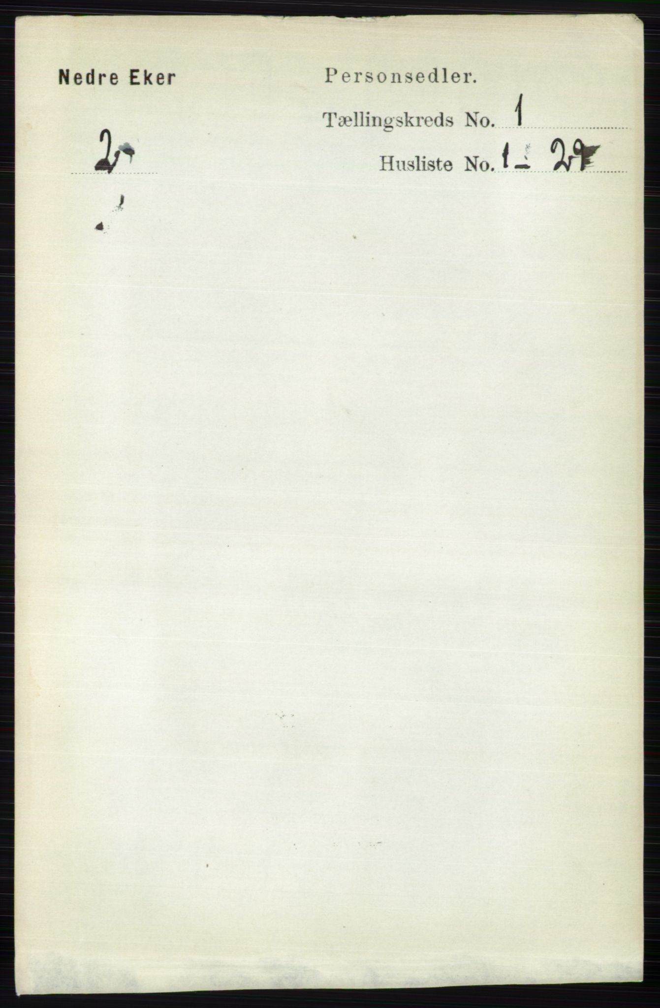 RA, 1891 census for 0625 Nedre Eiker, 1891, p. 89