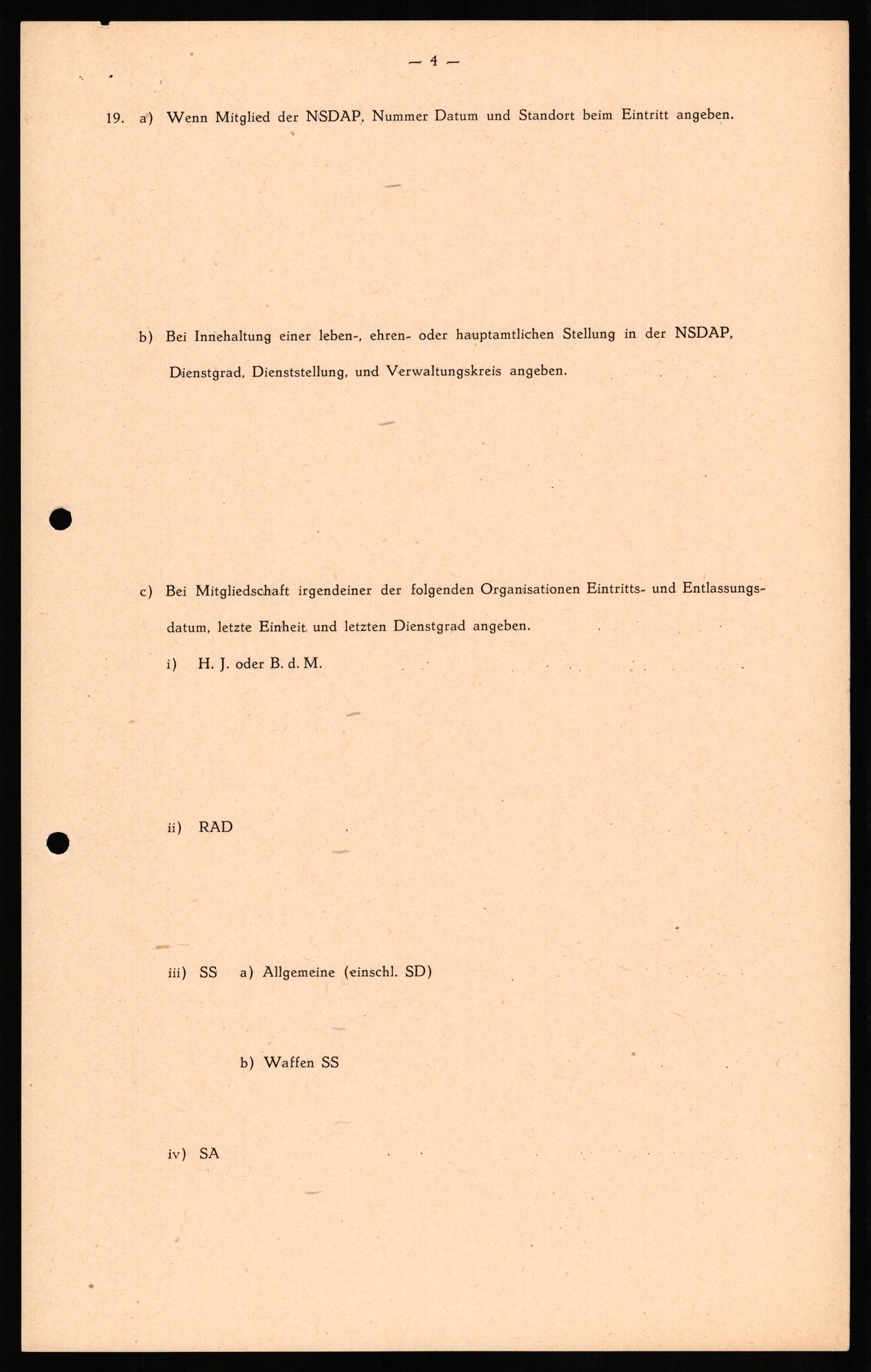 Forsvaret, Forsvarets overkommando II, RA/RAFA-3915/D/Db/L0022: CI Questionaires. Tyske okkupasjonsstyrker i Norge. Tyskere., 1945-1946, p. 174