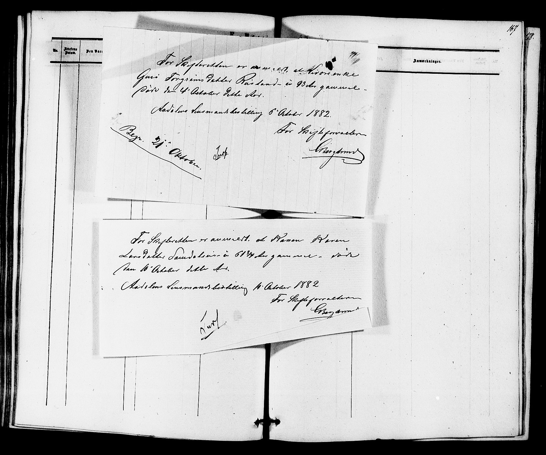 Ådal kirkebøker, SAKO/A-248/F/Fa/L0002: Parish register (official) no. I 2, 1857-1883, p. 167