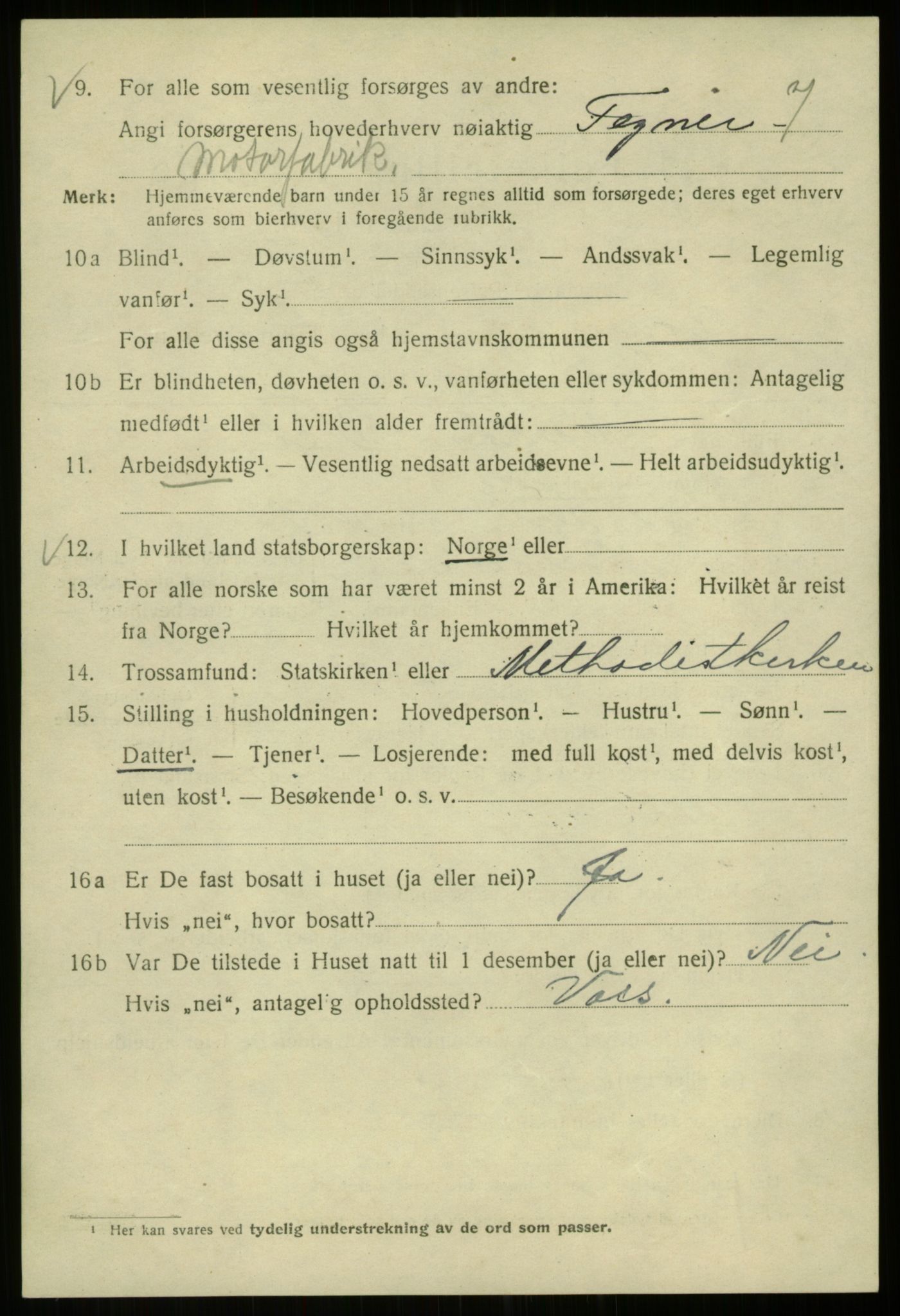 SAB, 1920 census for Bergen, 1920, p. 202053