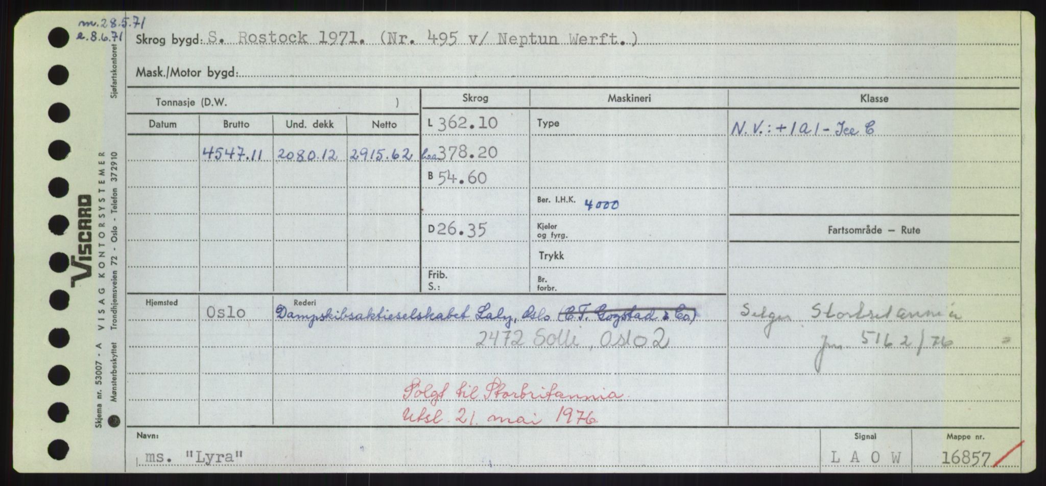 Sjøfartsdirektoratet med forløpere, Skipsmålingen, AV/RA-S-1627/H/Hd/L0023: Fartøy, Lia-Løv, p. 485