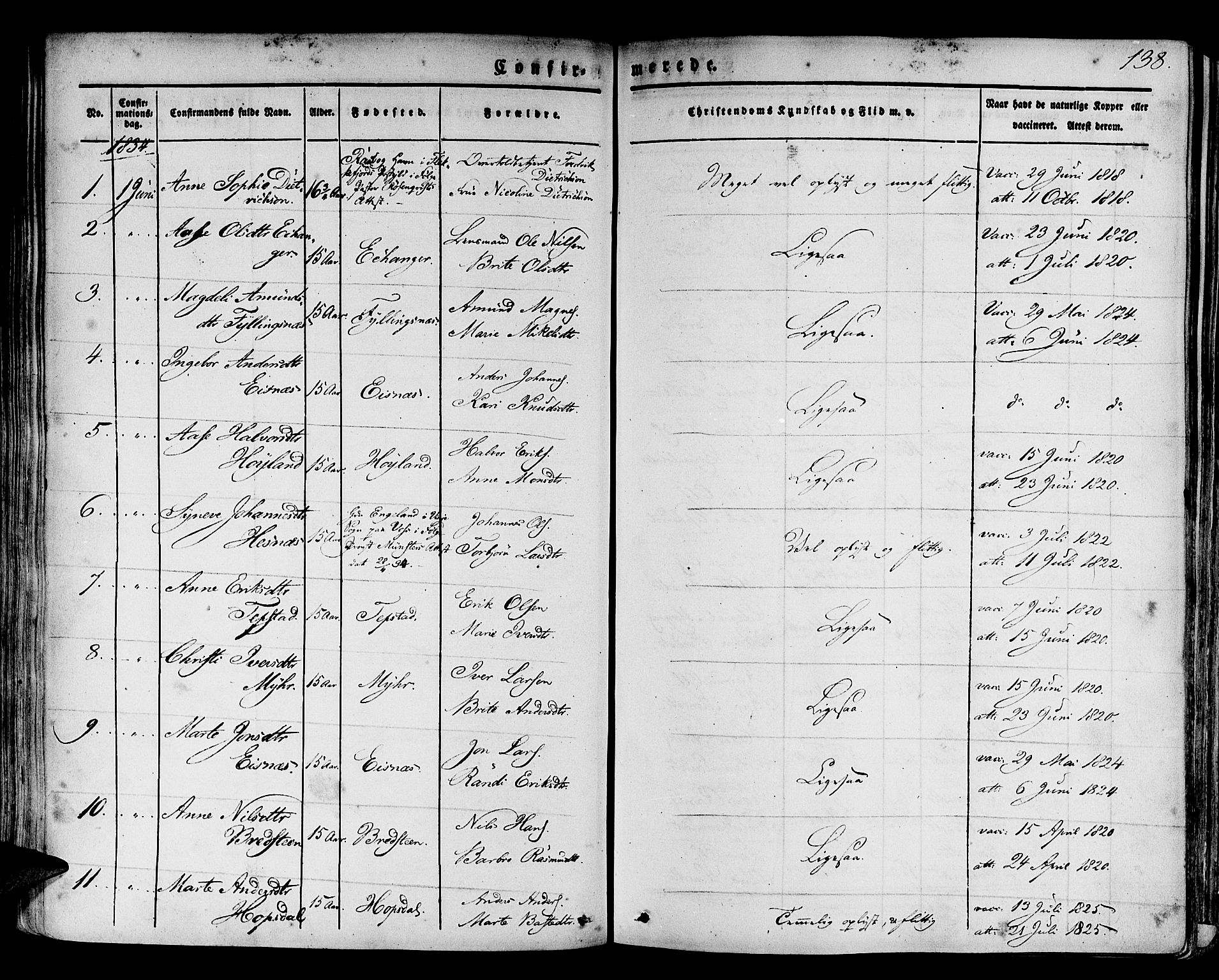 Hamre sokneprestembete, AV/SAB-A-75501/H/Ha/Haa/Haaa/L0011: Parish register (official) no. A 11, 1826-1834, p. 138