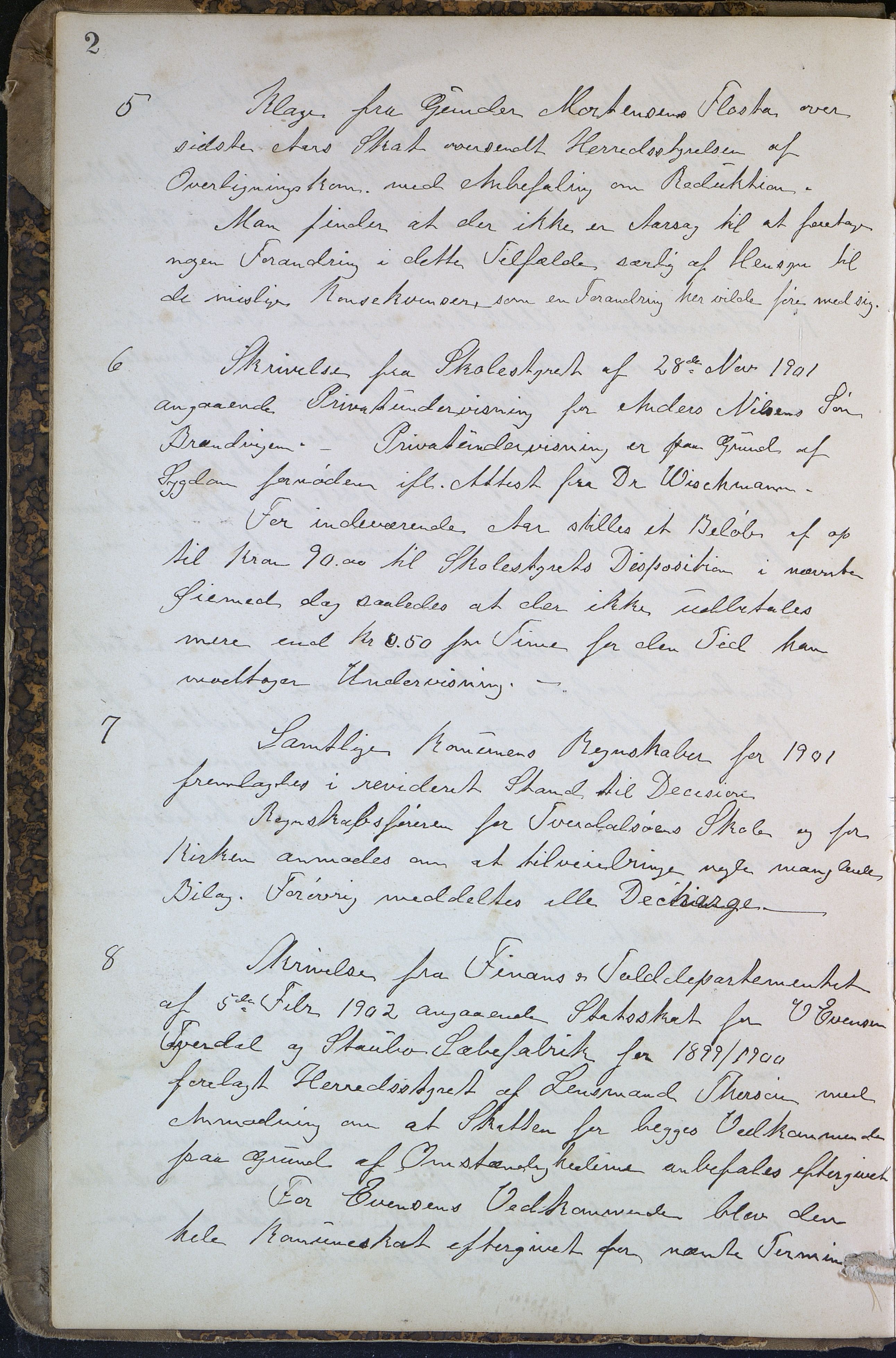 Flosta kommune frem til 1961, AAKS/KA0916-PK/01/01A/L0001: Møtebok kommunestyret, 1902-1920, p. 2