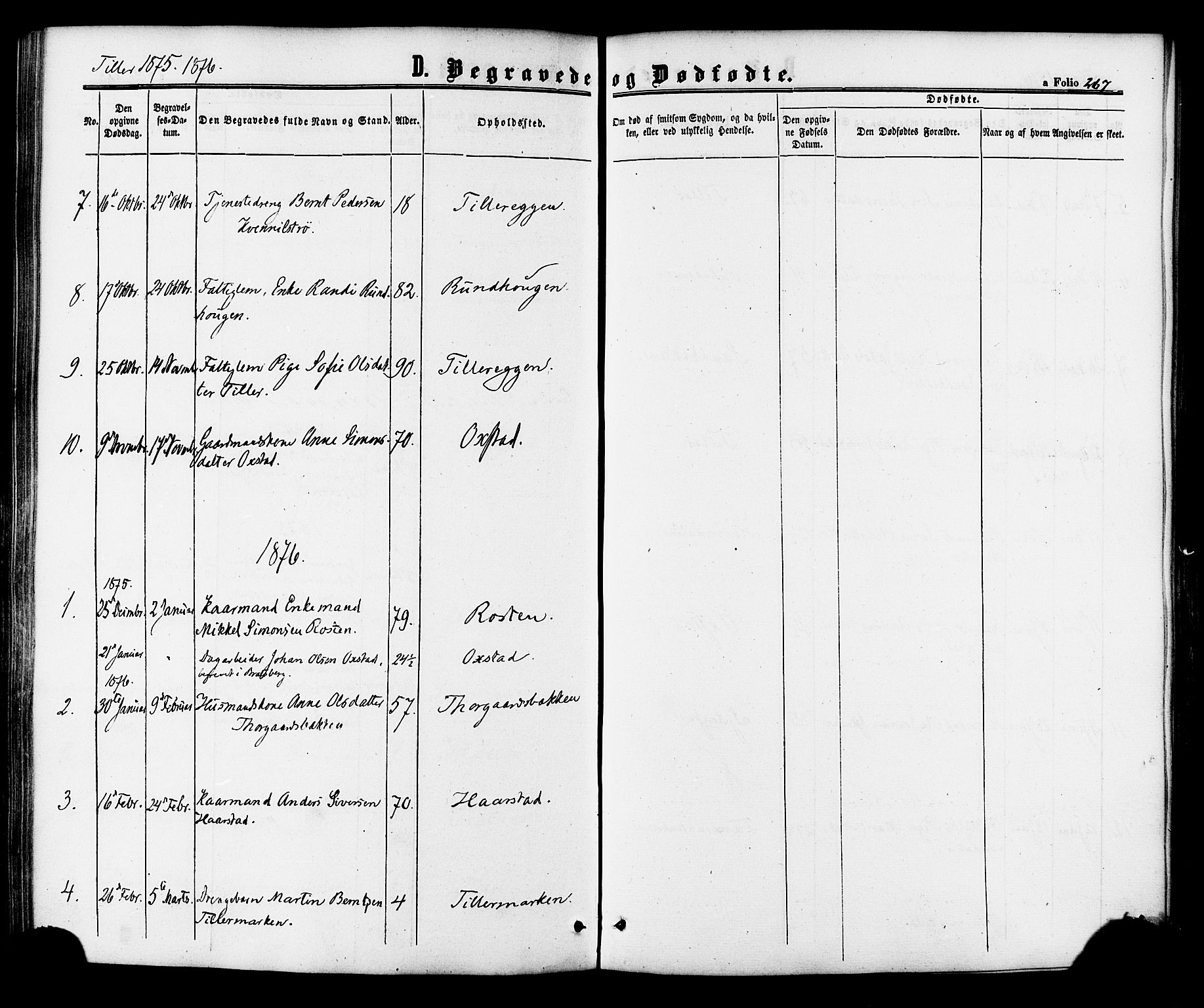 Ministerialprotokoller, klokkerbøker og fødselsregistre - Sør-Trøndelag, SAT/A-1456/618/L0443: Parish register (official) no. 618A06 /2, 1863-1879, p. 267