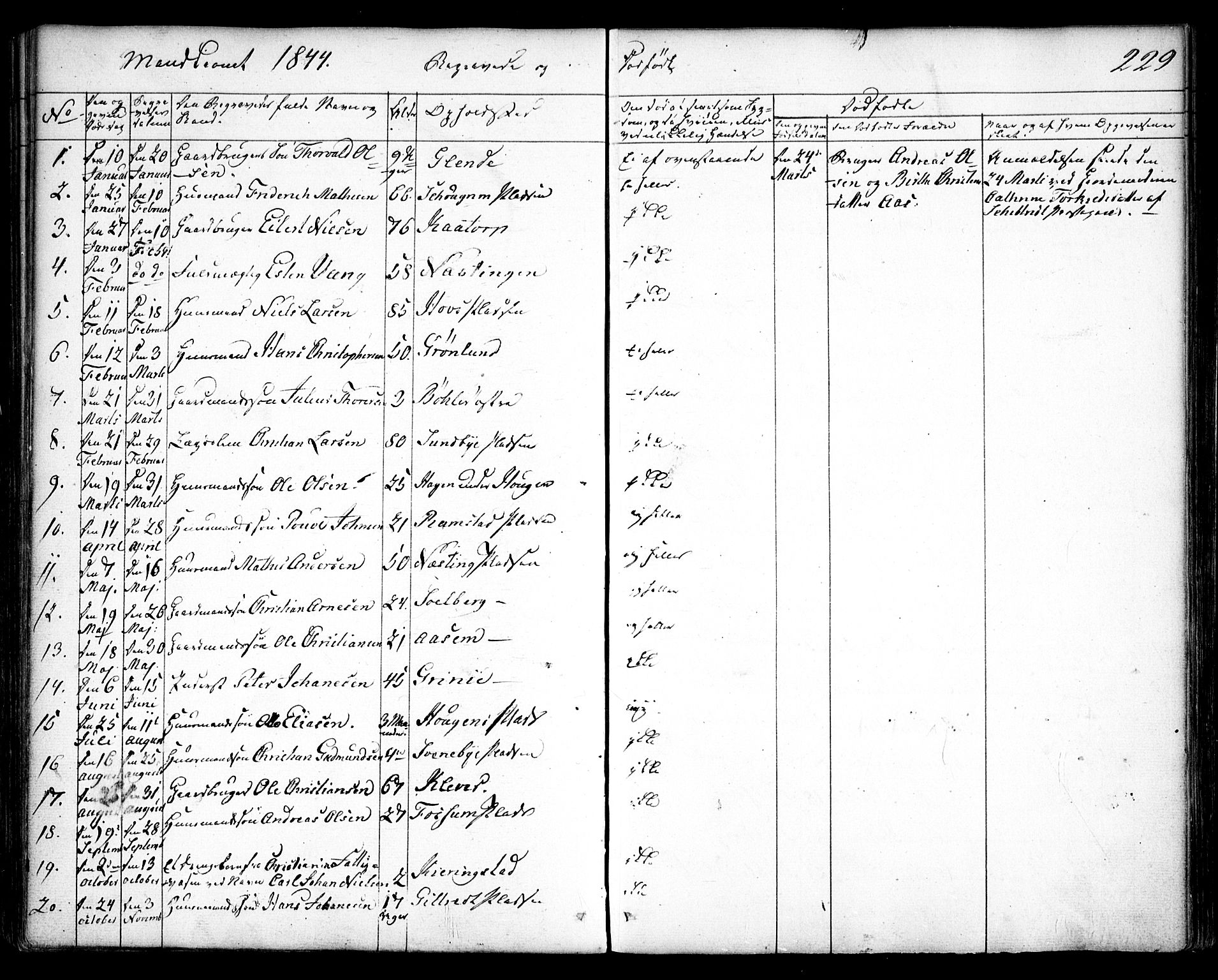 Spydeberg prestekontor Kirkebøker, SAO/A-10924/F/Fa/L0005: Parish register (official) no. I 5, 1842-1862, p. 229