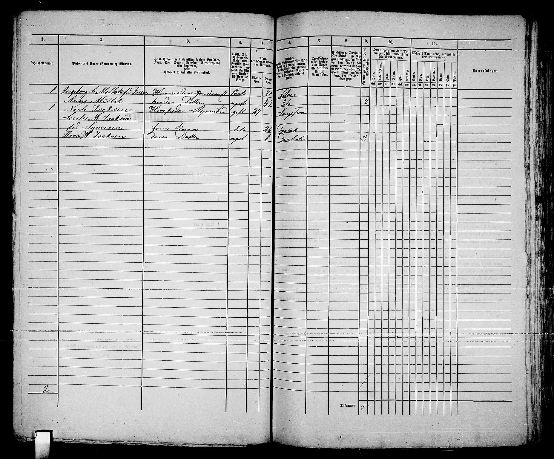 RA, 1865 census for Drøbak/Drøbak, 1865, p. 290