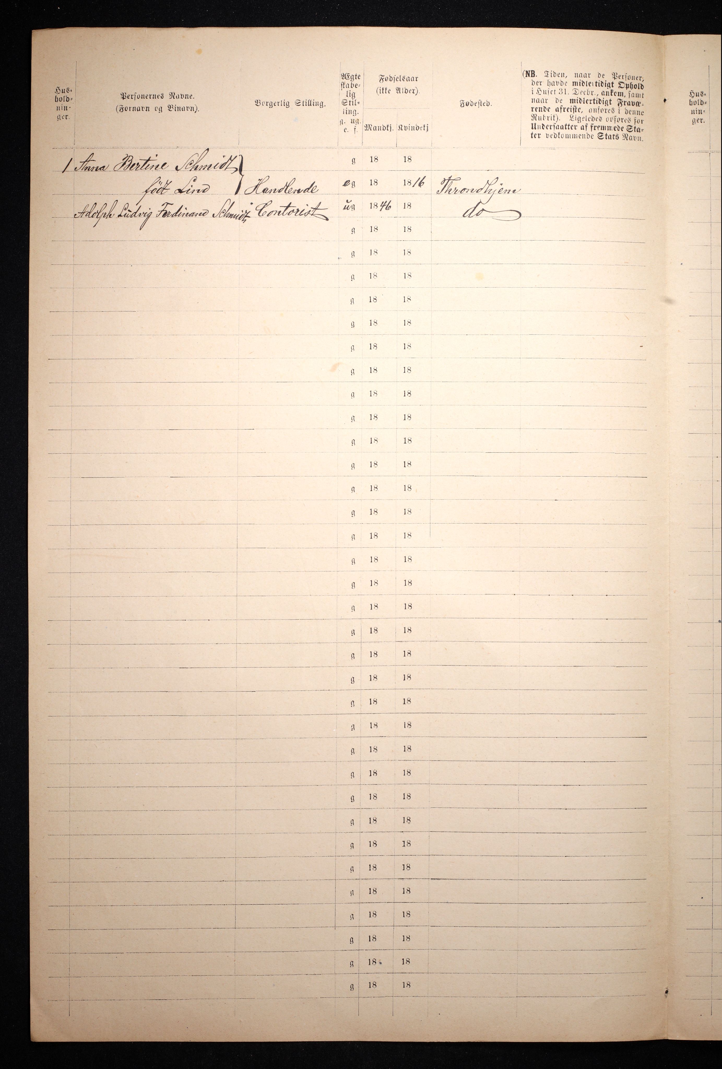 RA, 1871 census for 1601 Trondheim, 1870-1871, p. 2699