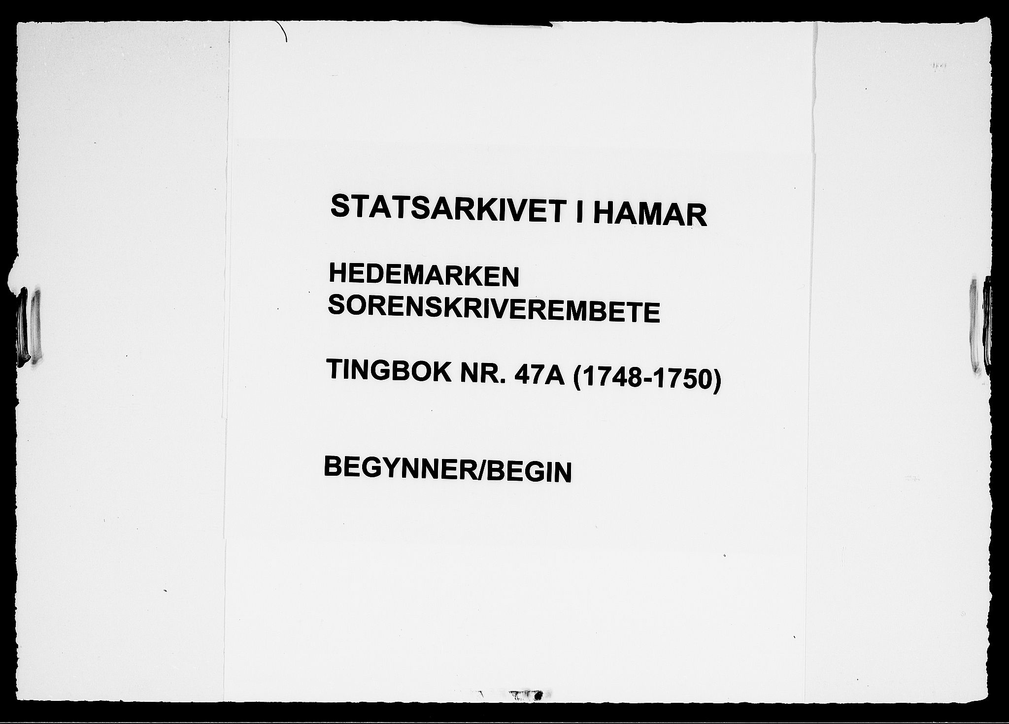 Hedemarken sorenskriveri, SAH/TING-034/G/Gb/L0047A: Tingbok, 1748-1750