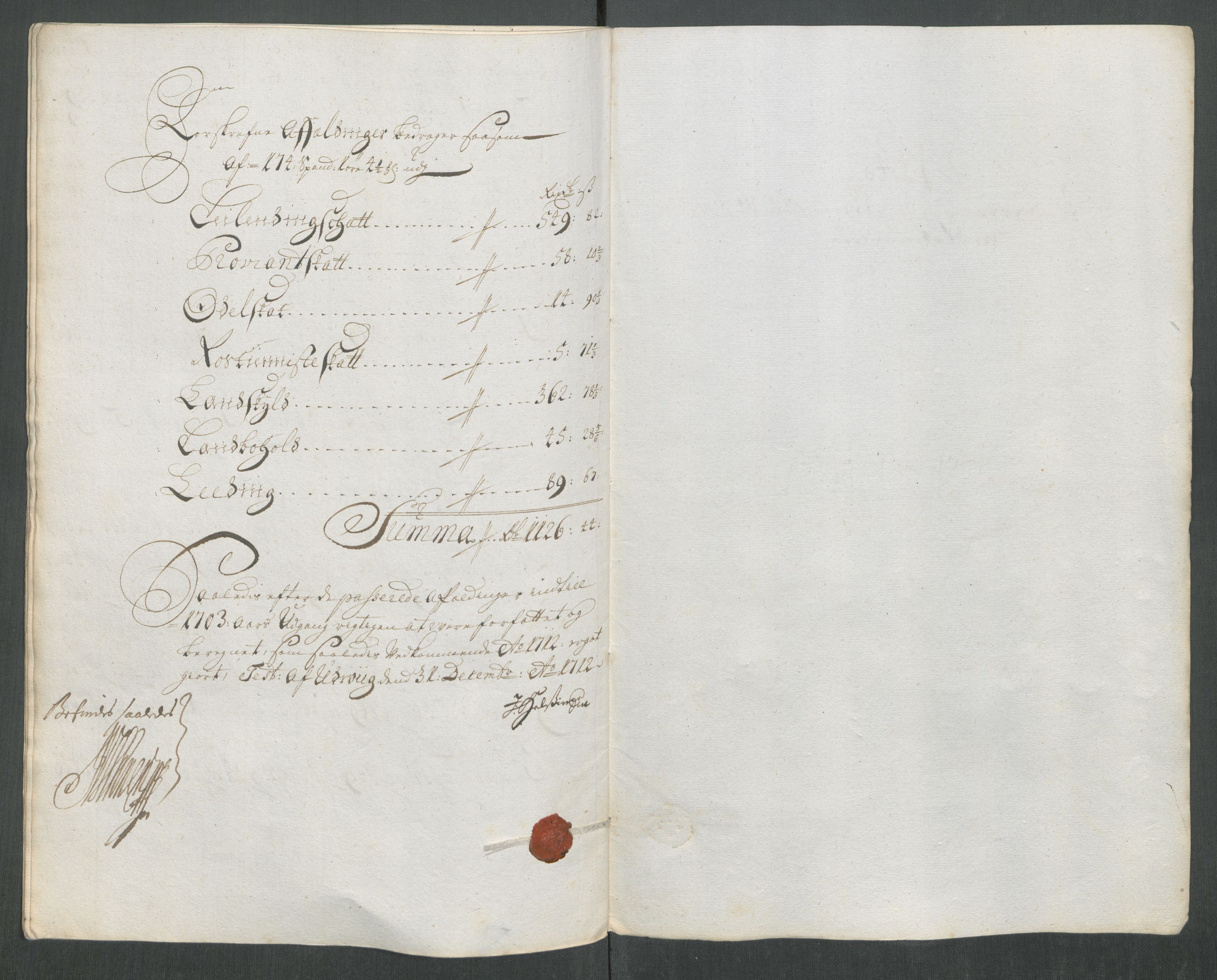 Rentekammeret inntil 1814, Reviderte regnskaper, Fogderegnskap, AV/RA-EA-4092/R63/L4320: Fogderegnskap Inderøy, 1712, p. 337