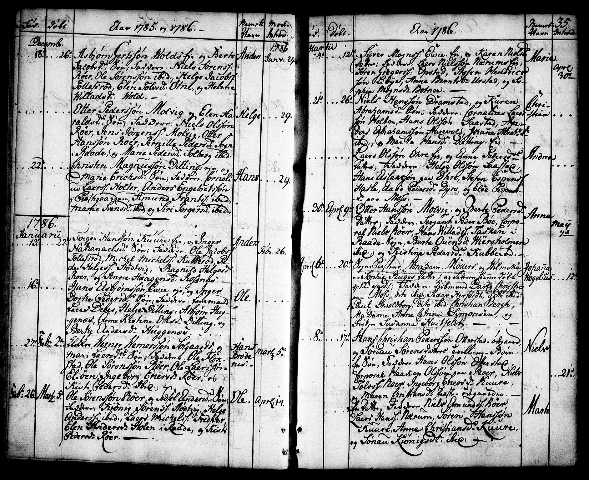 Rygge prestekontor Kirkebøker, AV/SAO-A-10084b/F/Fa/L0002: Parish register (official) no. 2, 1771-1814, p. 35