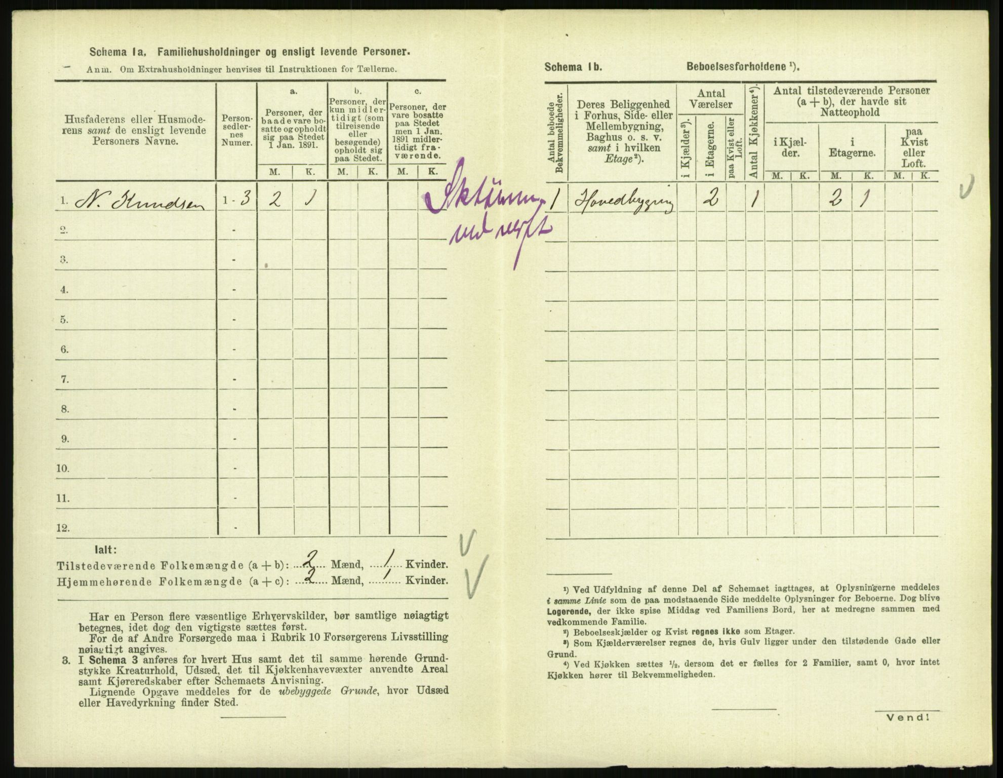 RA, 1891 census for 0801 Kragerø, 1891, p. 1625