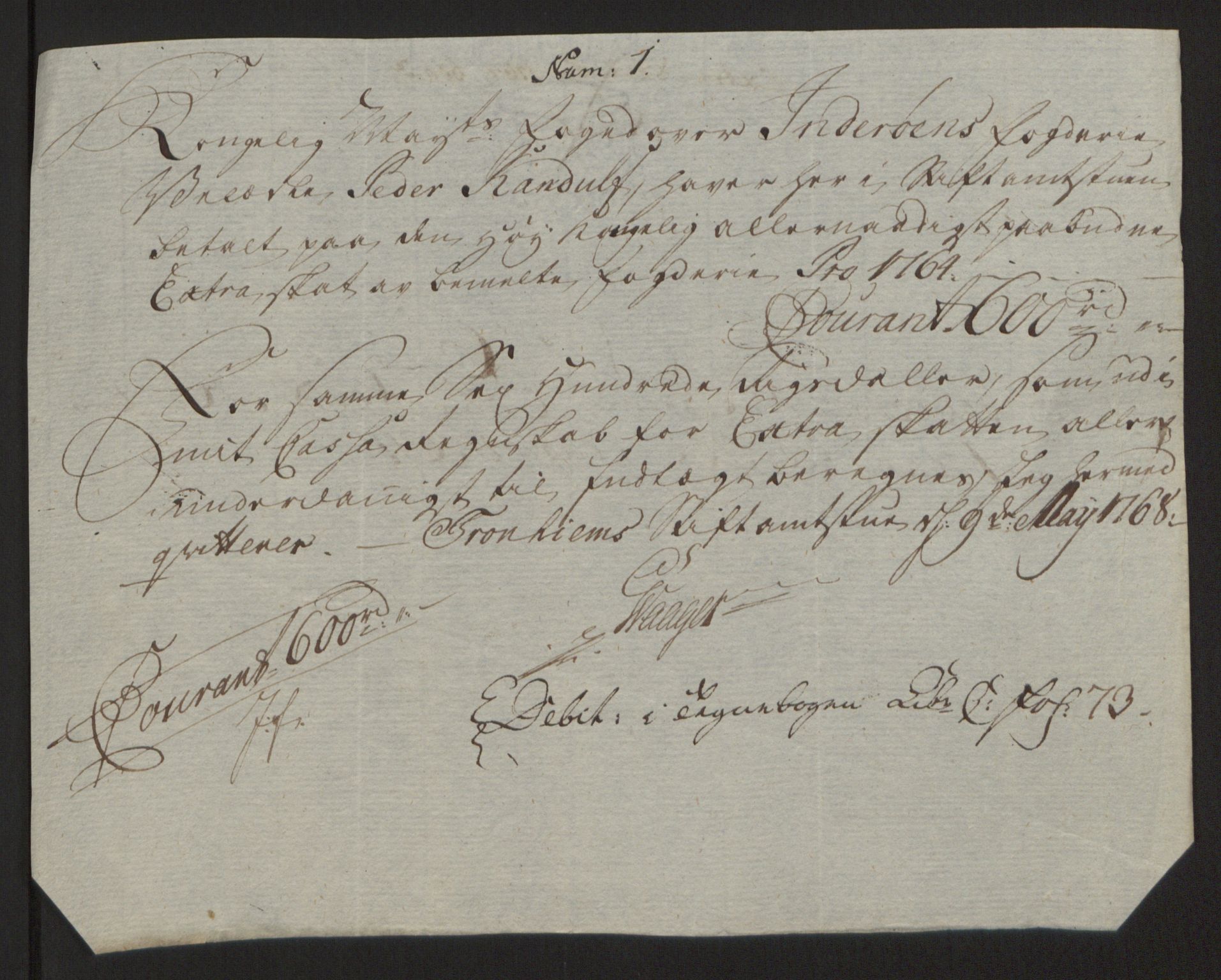 Rentekammeret inntil 1814, Reviderte regnskaper, Fogderegnskap, RA/EA-4092/R63/L4420: Ekstraskatten Inderøy, 1762-1772, p. 159