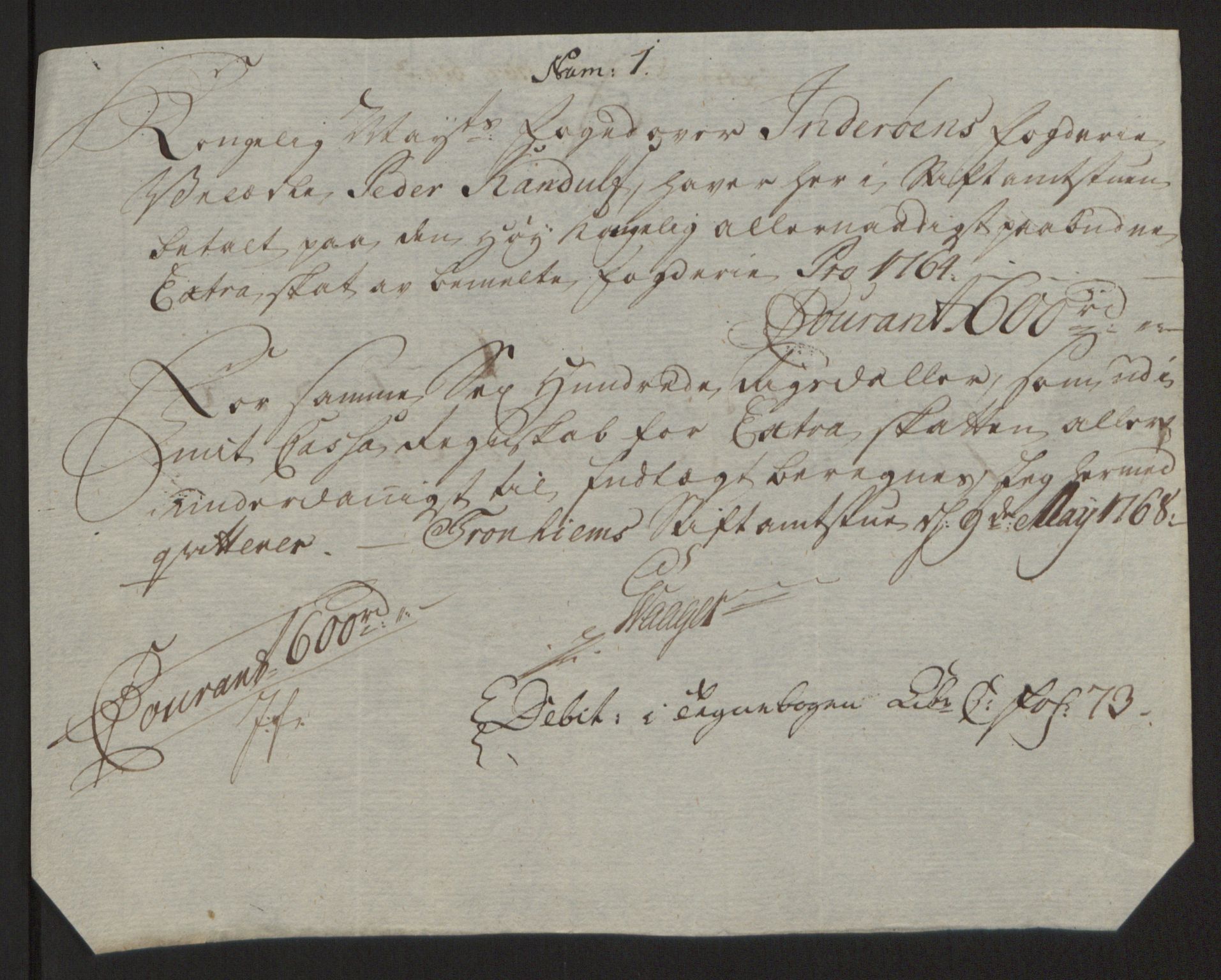 Rentekammeret inntil 1814, Reviderte regnskaper, Fogderegnskap, AV/RA-EA-4092/R63/L4420: Ekstraskatten Inderøy, 1762-1772, p. 159