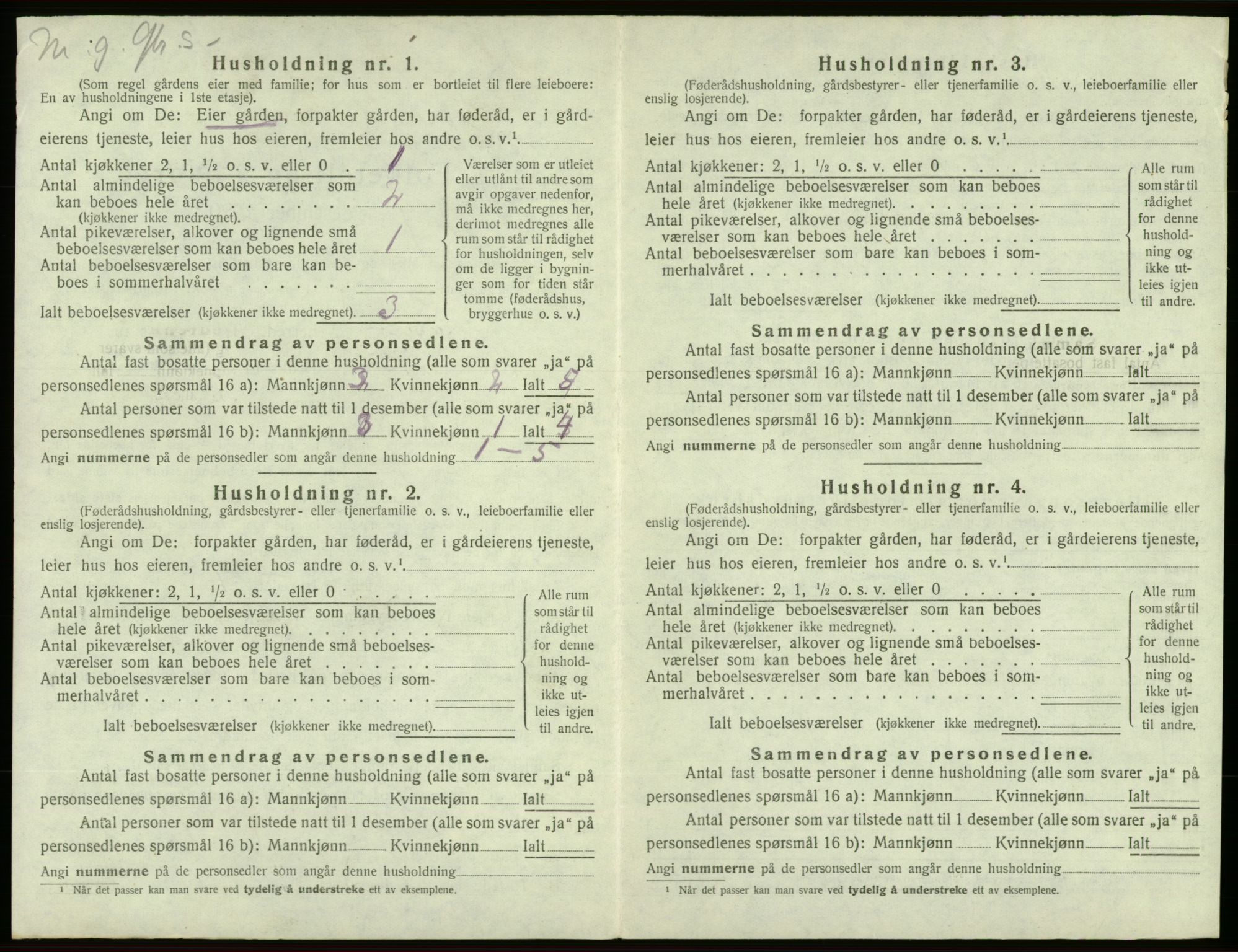 SAB, 1920 census for Sveio, 1920, p. 683