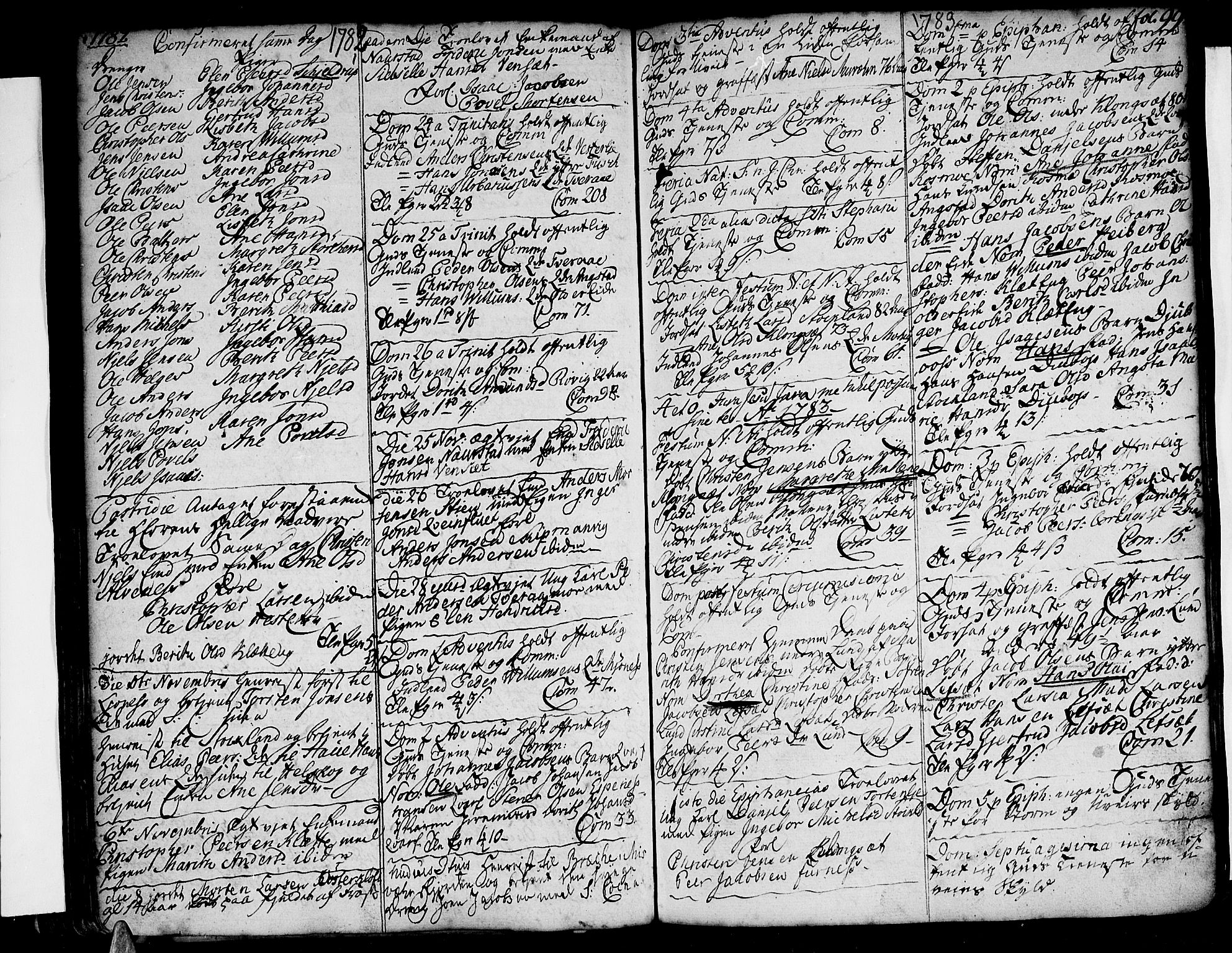 Ministerialprotokoller, klokkerbøker og fødselsregistre - Nordland, SAT/A-1459/852/L0735: Parish register (official) no. 852A05, 1762-1820, p. 99