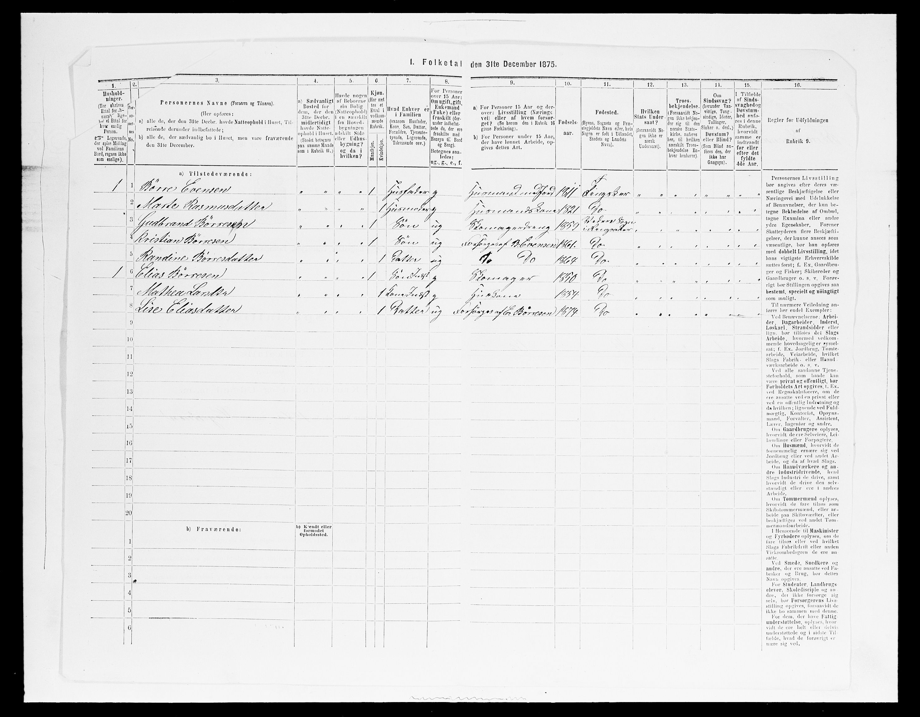 SAH, 1875 census for 0412P Ringsaker, 1875, p. 1407