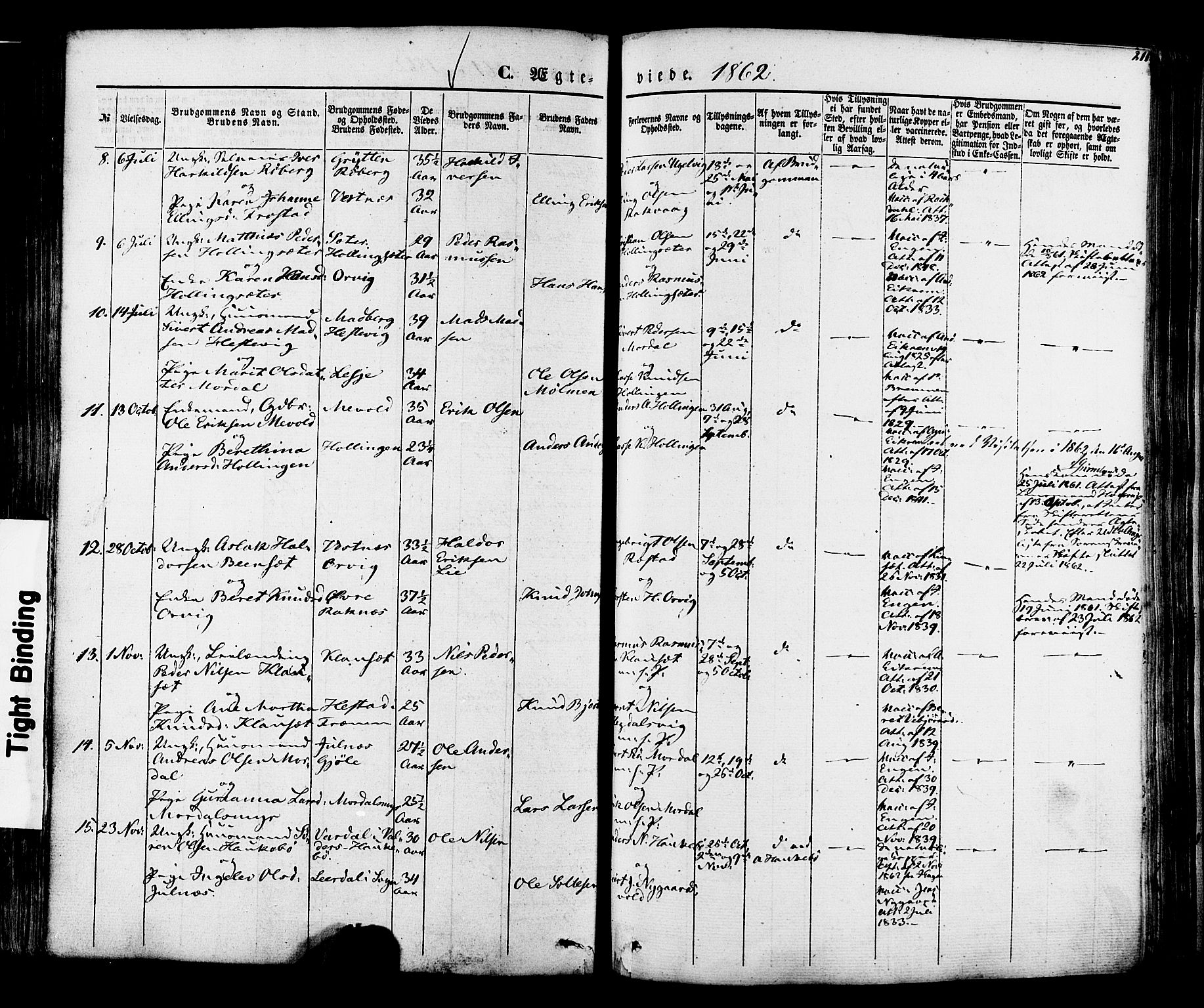 Ministerialprotokoller, klokkerbøker og fødselsregistre - Møre og Romsdal, SAT/A-1454/560/L0719: Parish register (official) no. 560A03, 1845-1872, p. 211