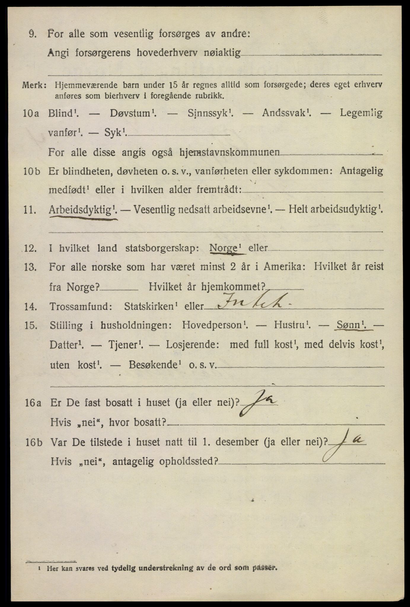 SAKO, 1920 census for Bø (Telemark), 1920, p. 3593