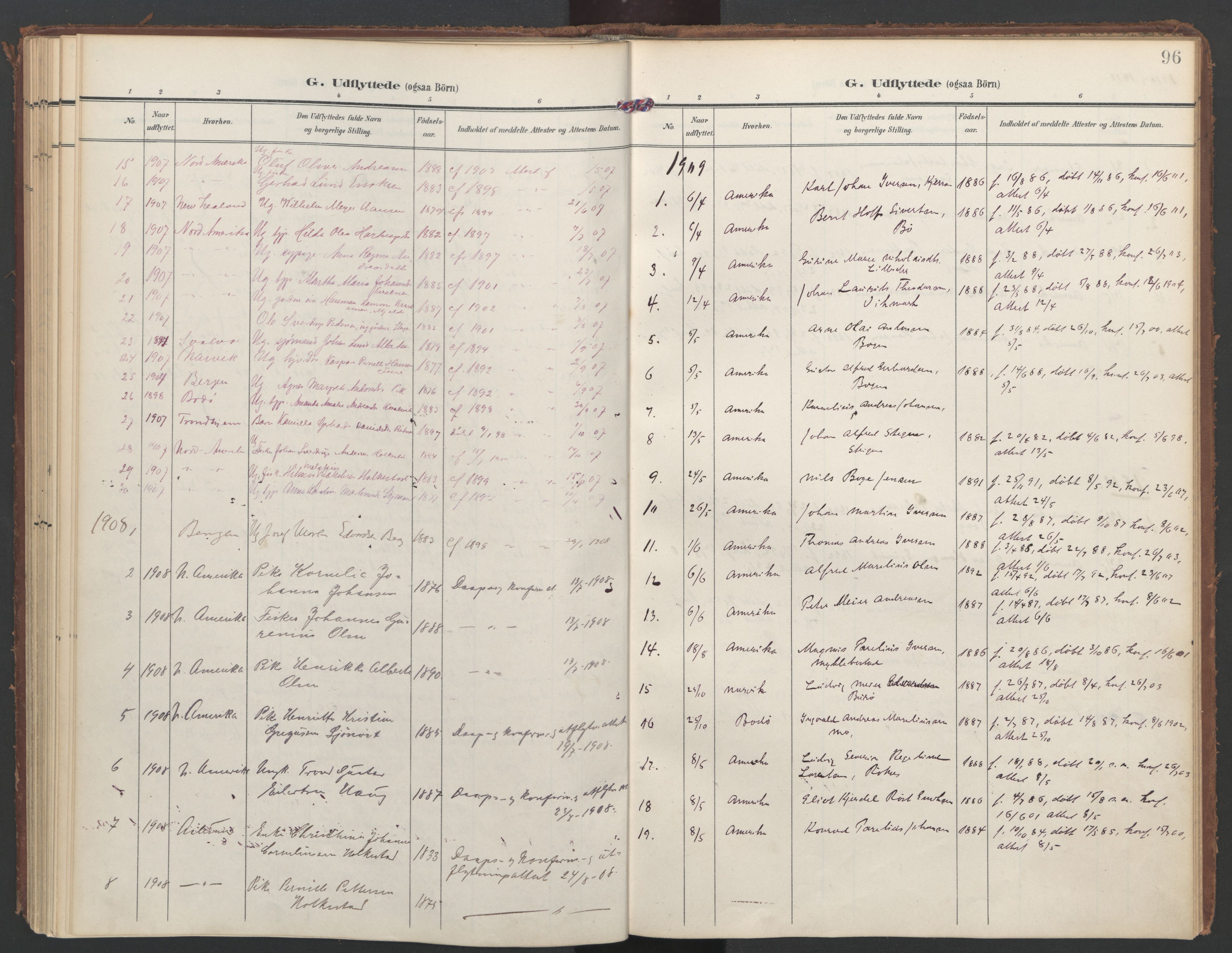 Ministerialprotokoller, klokkerbøker og fødselsregistre - Nordland, AV/SAT-A-1459/855/L0806: Parish register (official) no. 855A14, 1906-1922, p. 96