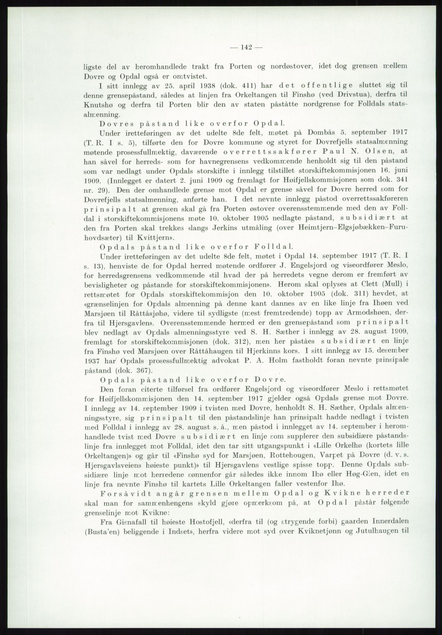 Høyfjellskommisjonen, AV/RA-S-1546/X/Xa/L0001: Nr. 1-33, 1909-1953, p. 3912