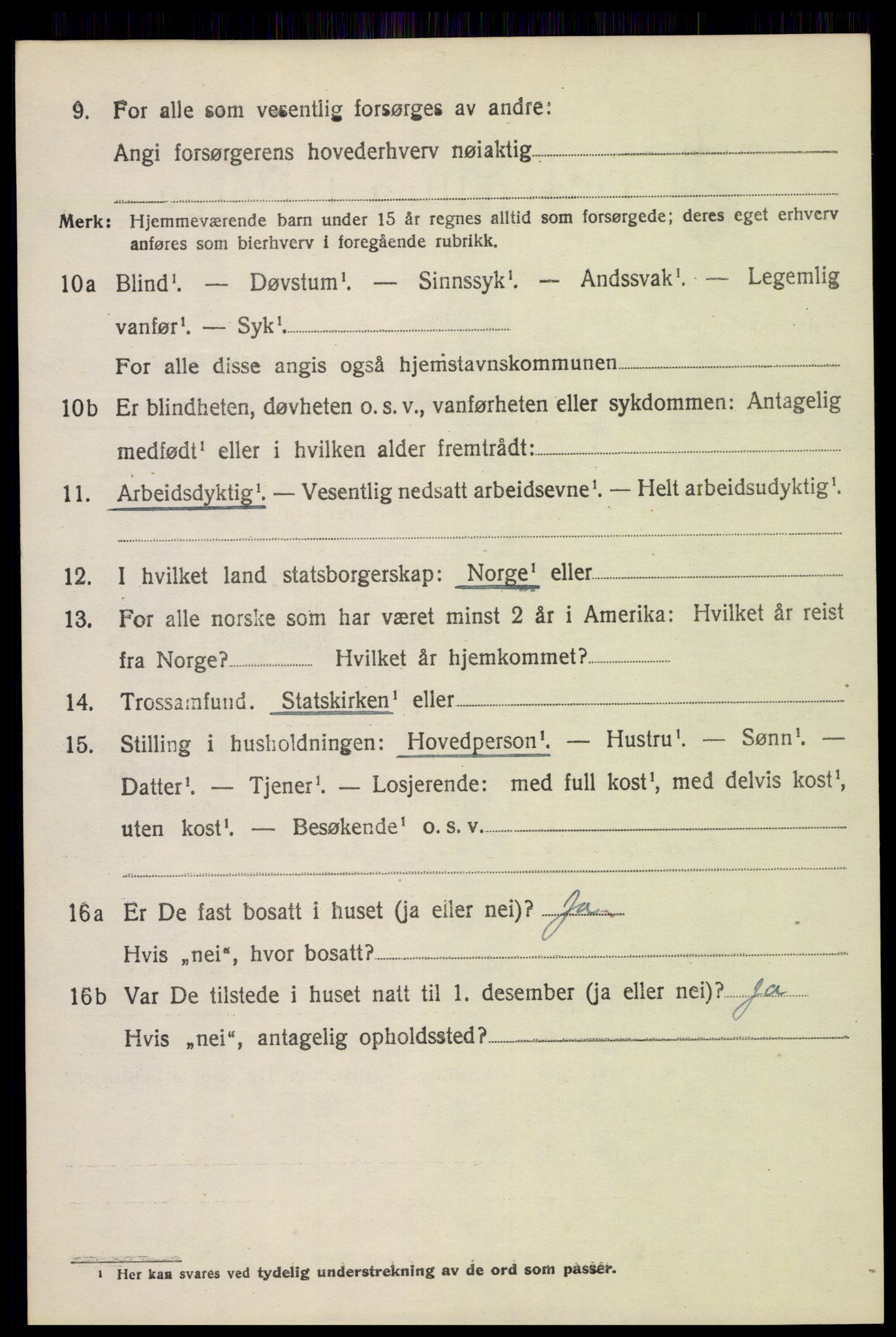 SAH, 1920 census for Nord-Fron, 1920, p. 9857