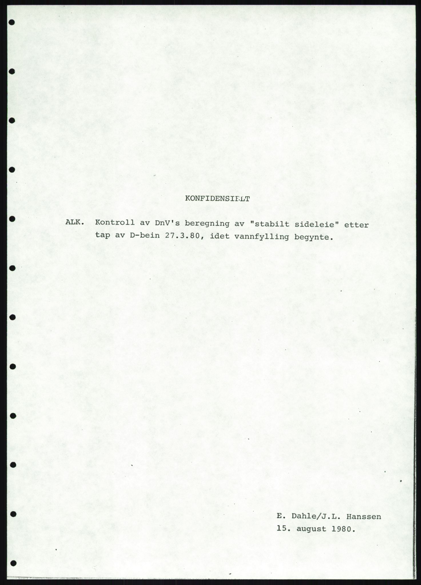 Justisdepartementet, Granskningskommisjonen ved Alexander Kielland-ulykken 27.3.1980, AV/RA-S-1165/D/L0019: S Værforhold (Doku.liste + S1-S5 av 5)/ T (T1-T2)/ U Stabilitet (Doku.liste + U1-U5 av 5), 1980-1981, p. 702