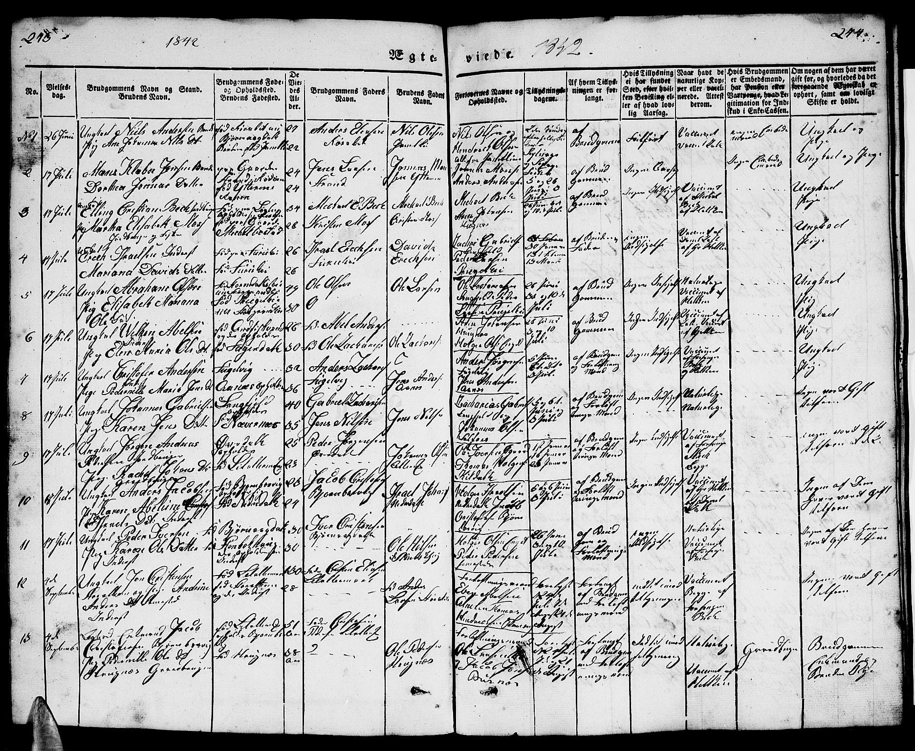 Ministerialprotokoller, klokkerbøker og fødselsregistre - Nordland, SAT/A-1459/827/L0413: Parish register (copy) no. 827C02, 1842-1852, p. 273-274