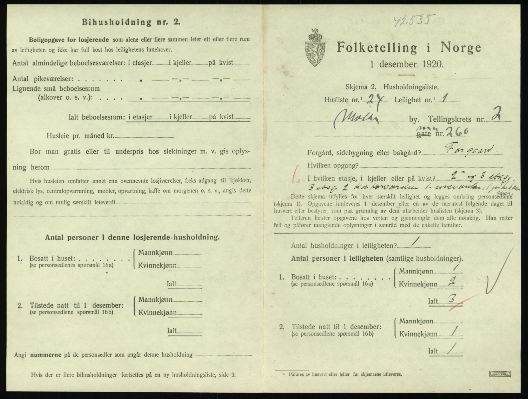 SAT, 1920 census for Molde, 1920, p. 1021