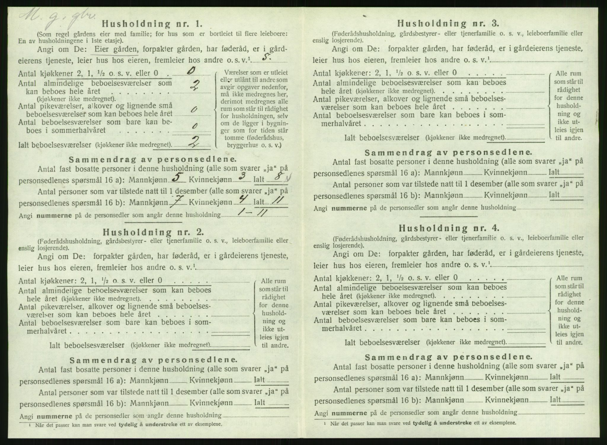 SAT, 1920 census for Tustna, 1920, p. 394