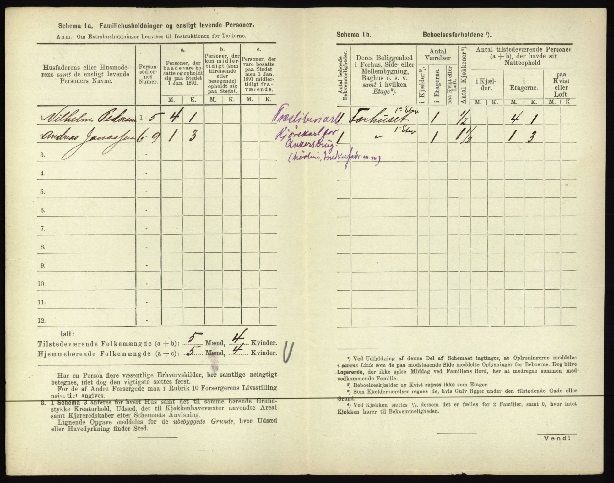 RA, 1891 census for 0601 Hønefoss, 1891, p. 300