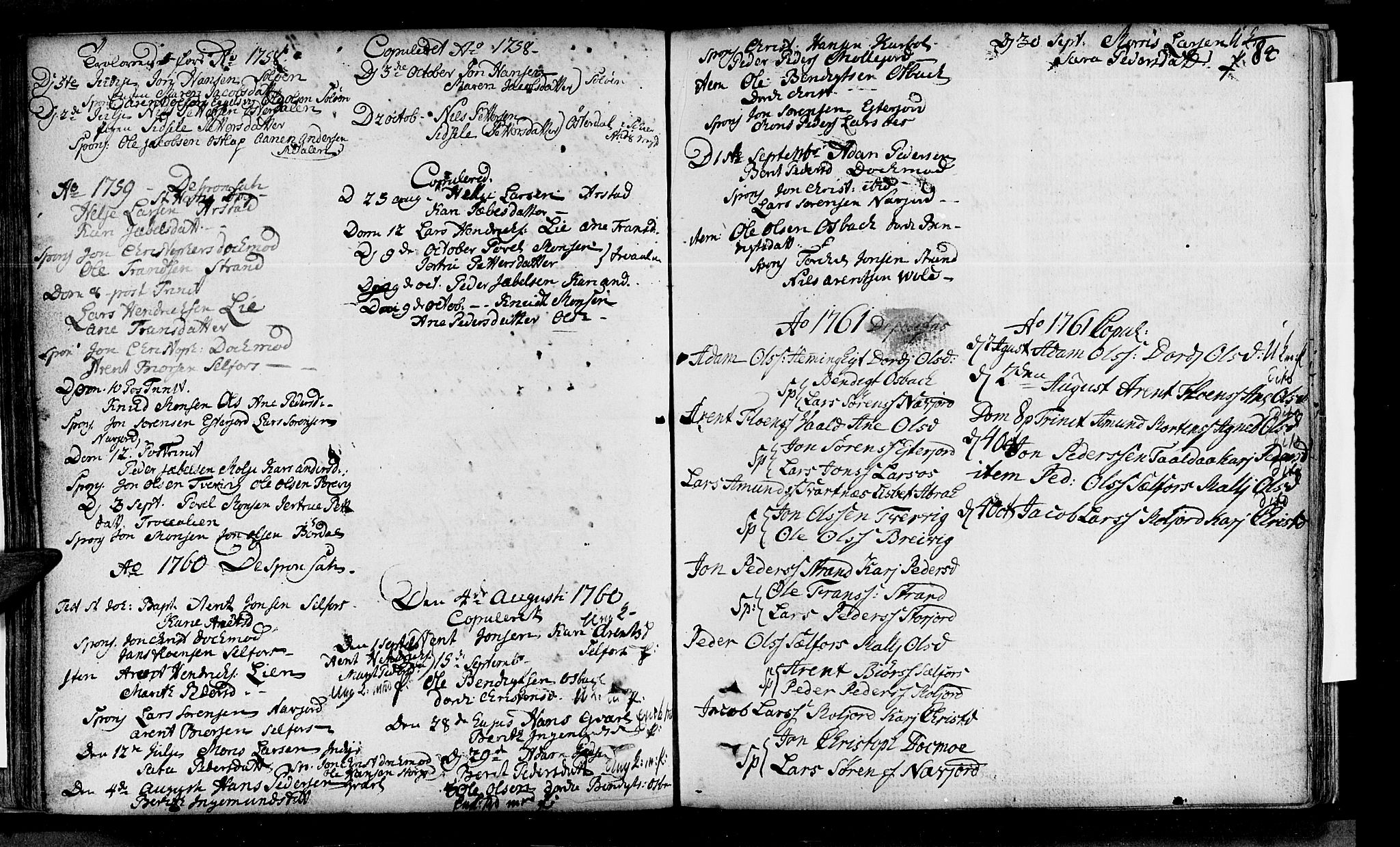Ministerialprotokoller, klokkerbøker og fødselsregistre - Nordland, SAT/A-1459/846/L0643: Parish register (official) no. 846A01, 1748-1804, p. 84