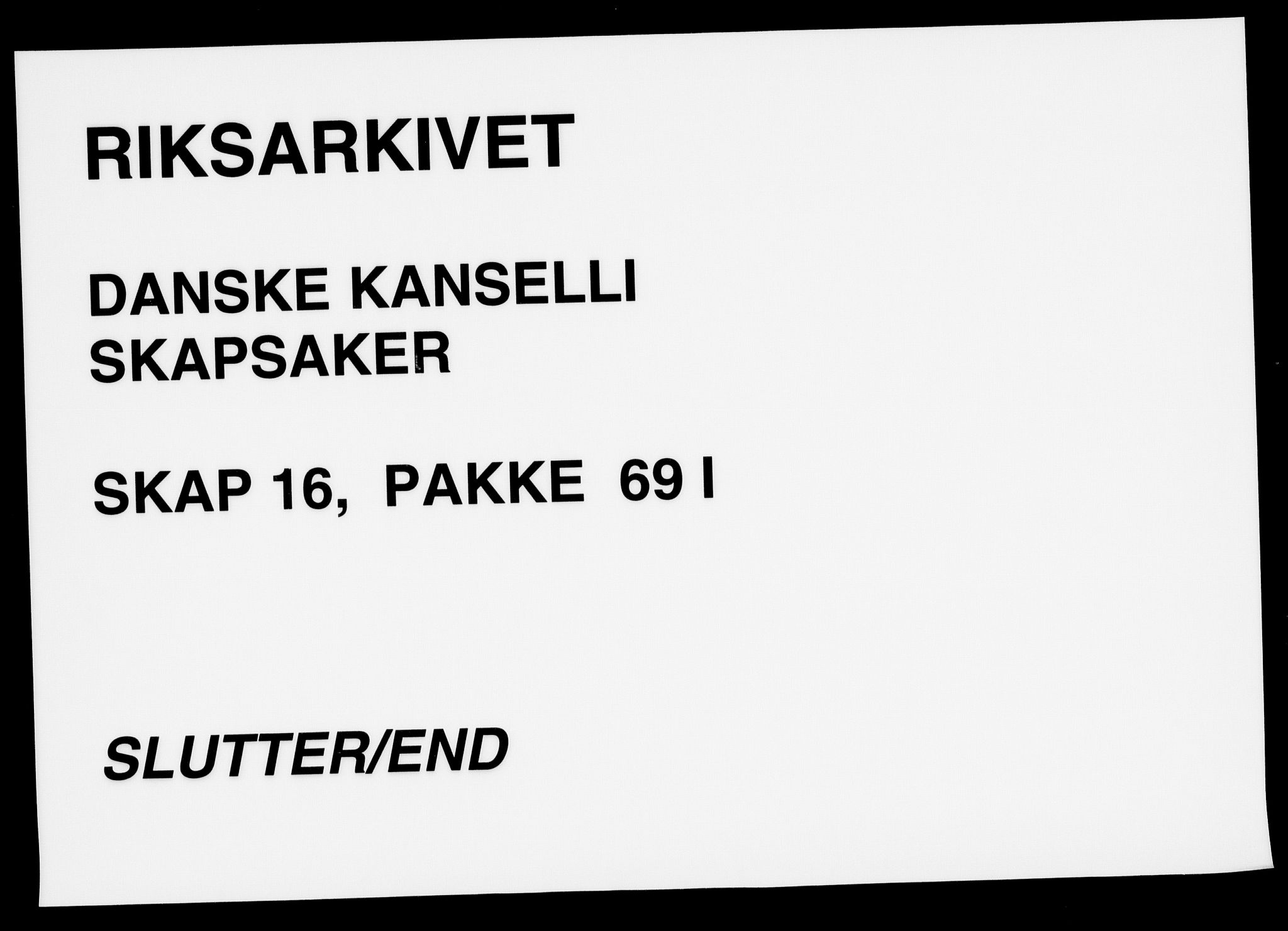 Danske Kanselli, Skapsaker, AV/RA-EA-4061/F/L0125: Skap 16, pakke 69-73, 1782-1794, p. 208