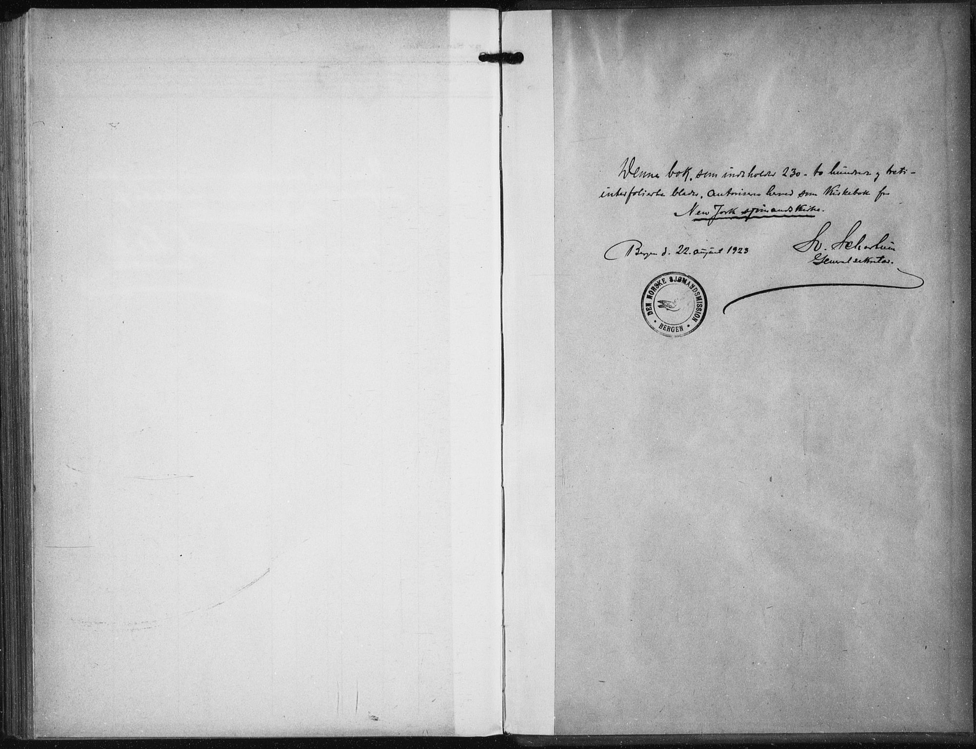 Den norske sjømannsmisjon i utlandet/New York, SAB/SAB/PA-0110/H/Ha/L0008: Parish register (official) no. A 8, 1923-1935