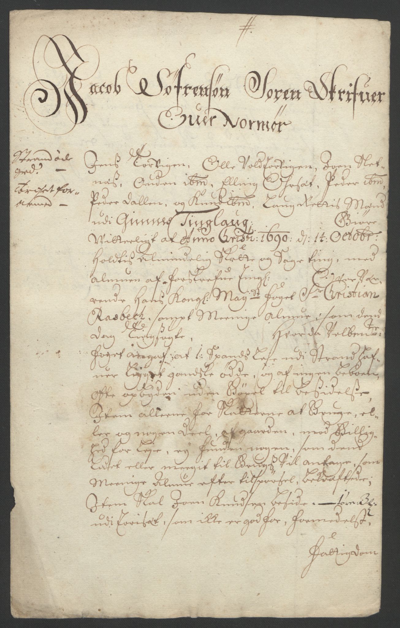 Rentekammeret inntil 1814, Reviderte regnskaper, Fogderegnskap, AV/RA-EA-4092/R56/L3734: Fogderegnskap Nordmøre, 1690-1691, p. 212