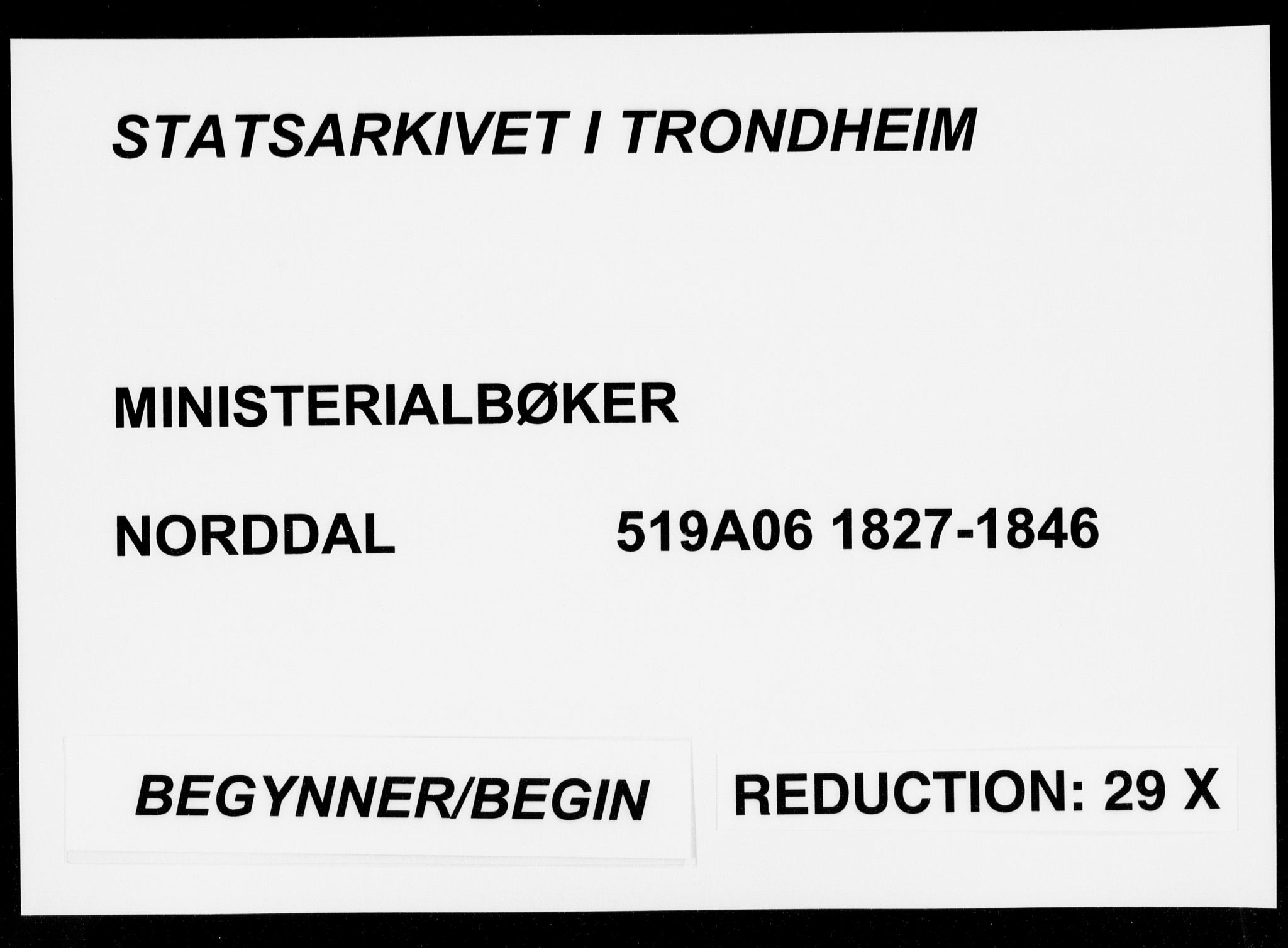 Ministerialprotokoller, klokkerbøker og fødselsregistre - Møre og Romsdal, AV/SAT-A-1454/519/L0247: Parish register (official) no. 519A06, 1827-1846