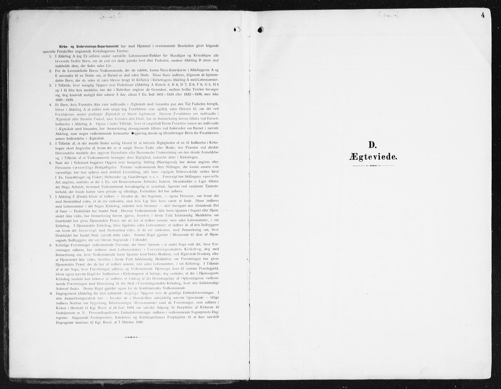Domkirken sokneprestembete, SAB/A-74801/H/Haa/L0038: Parish register (official) no. D 5, 1906-1921, p. 4