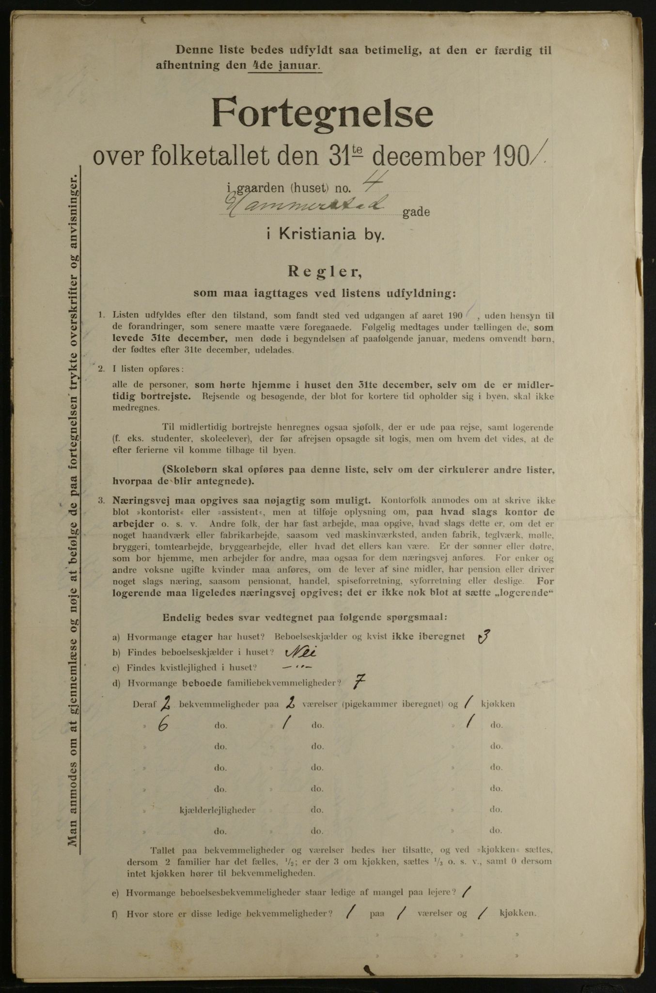 OBA, Municipal Census 1901 for Kristiania, 1901, p. 5589