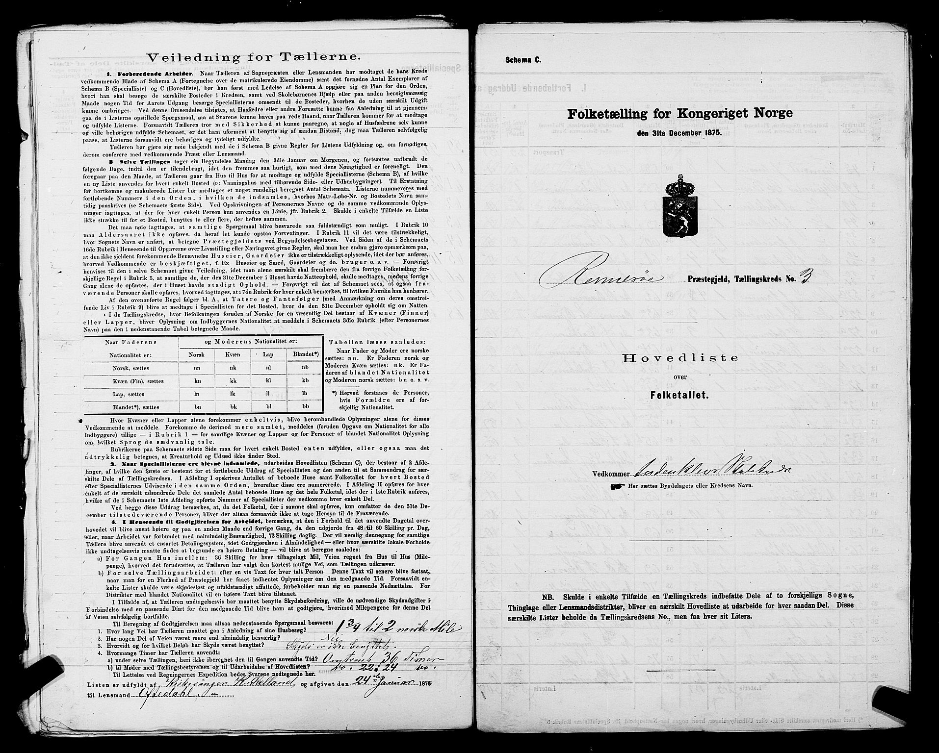 SAST, 1875 census for 1142P Rennesøy, 1875, p. 8