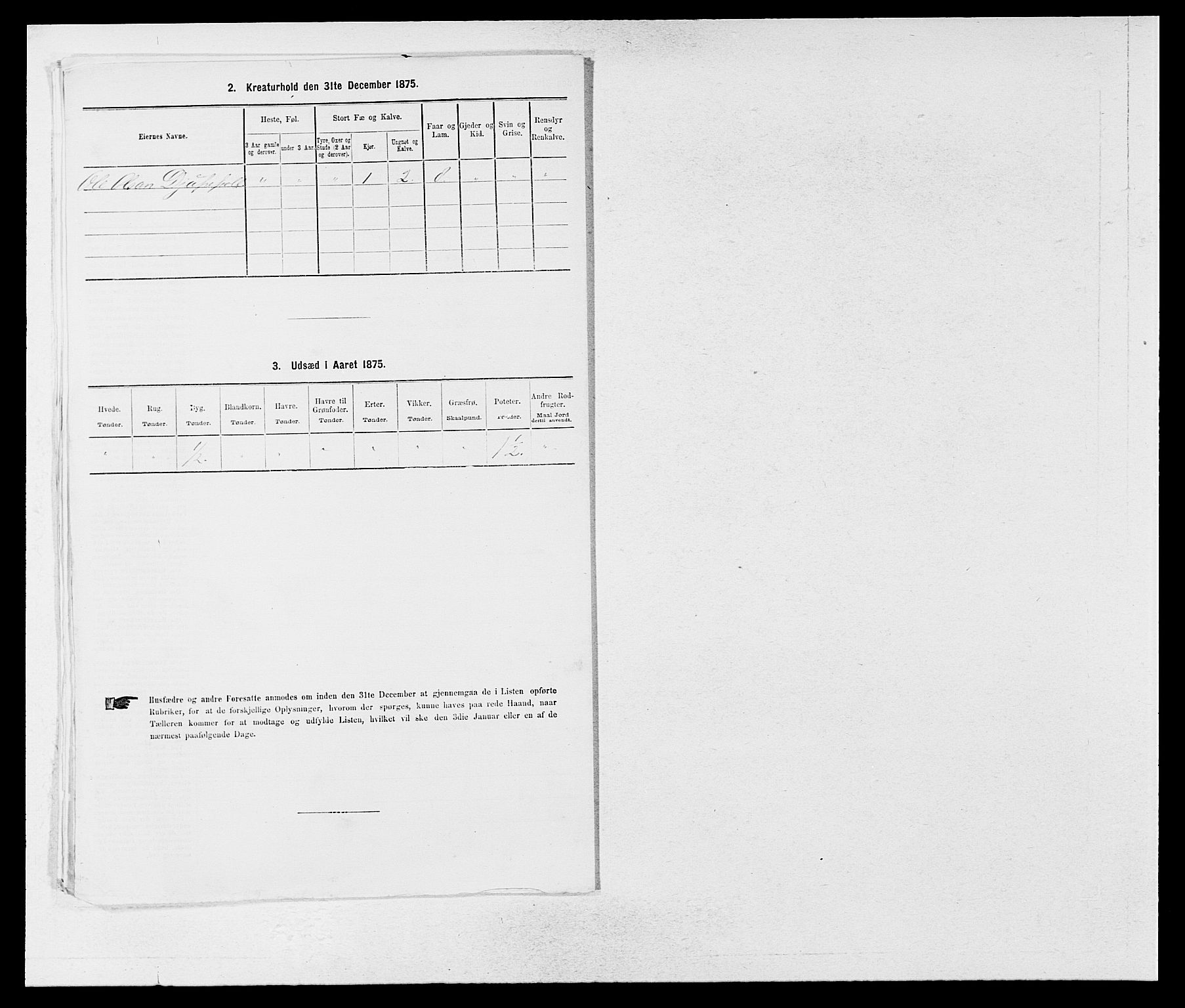 SAB, 1875 census for 1419P Leikanger, 1875, p. 101