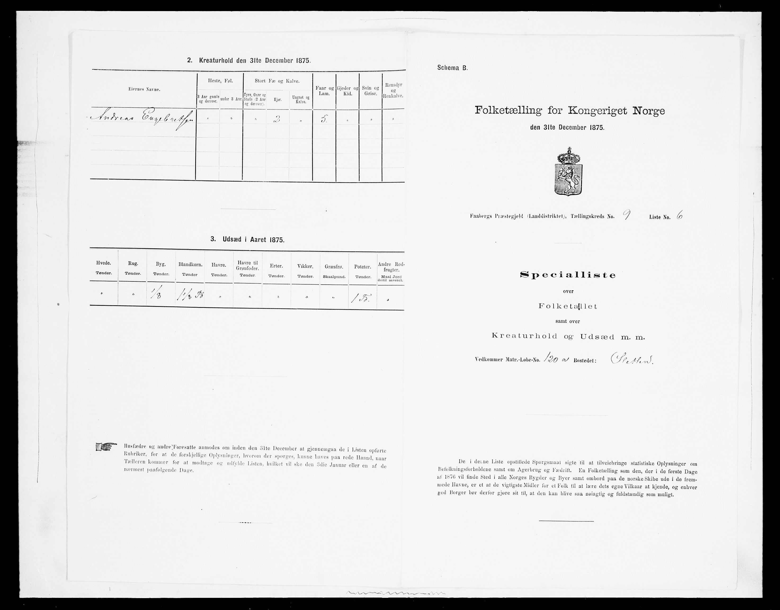 SAH, 1875 census for 0524L Fåberg/Fåberg og Lillehammer, 1875, p. 1118