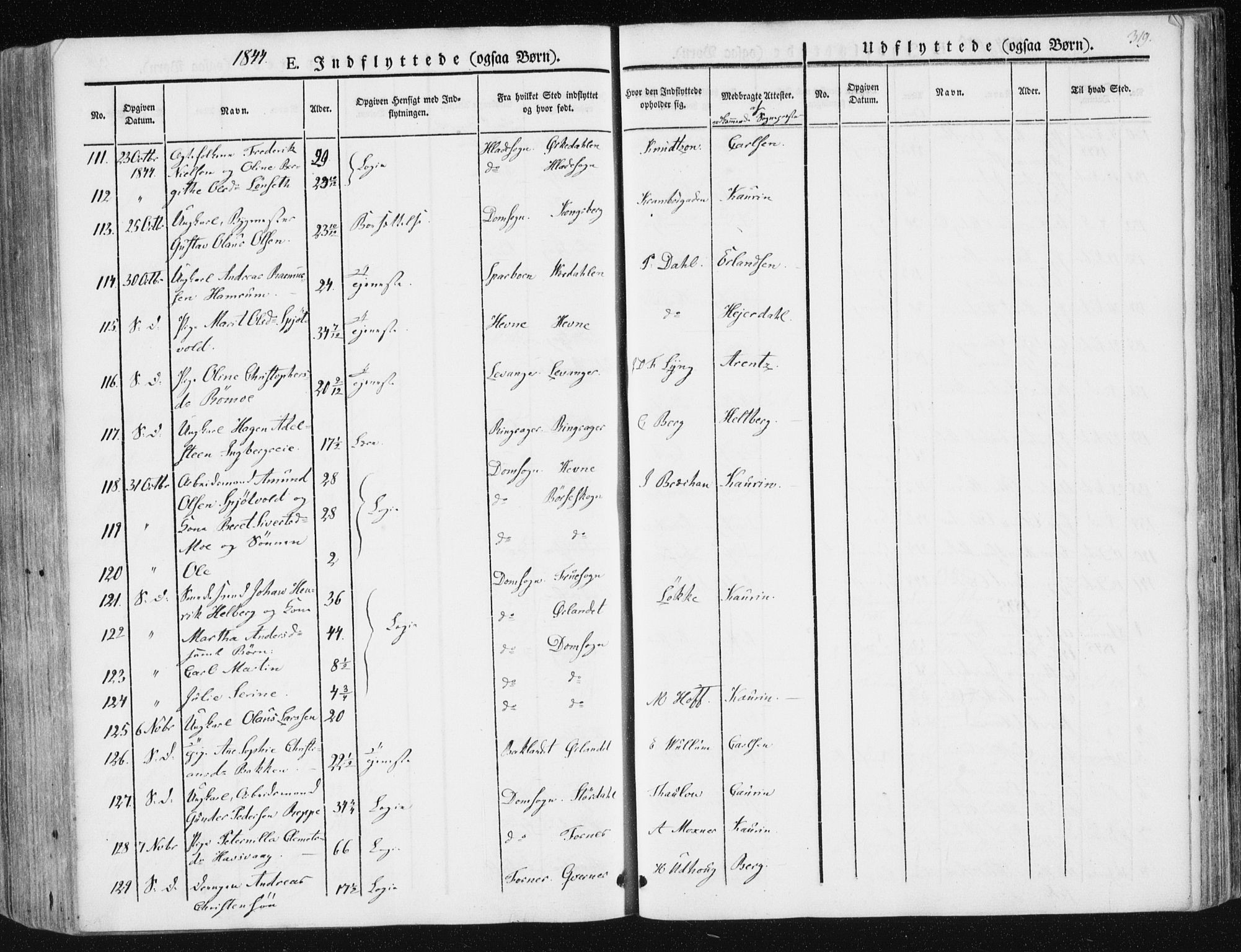 Ministerialprotokoller, klokkerbøker og fødselsregistre - Sør-Trøndelag, AV/SAT-A-1456/602/L0110: Parish register (official) no. 602A08, 1840-1854, p. 319