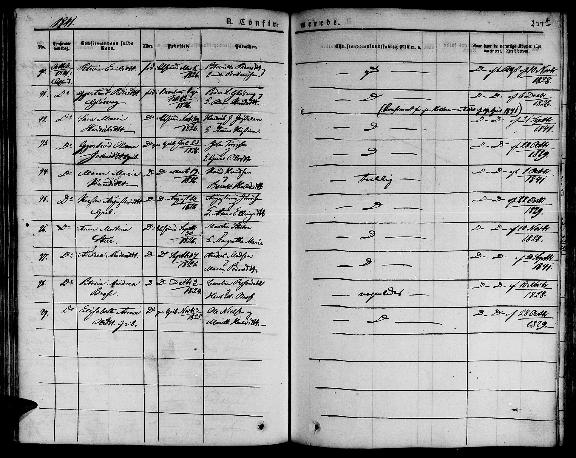 Ministerialprotokoller, klokkerbøker og fødselsregistre - Møre og Romsdal, AV/SAT-A-1454/572/L0843: Parish register (official) no. 572A06, 1832-1842, p. 238