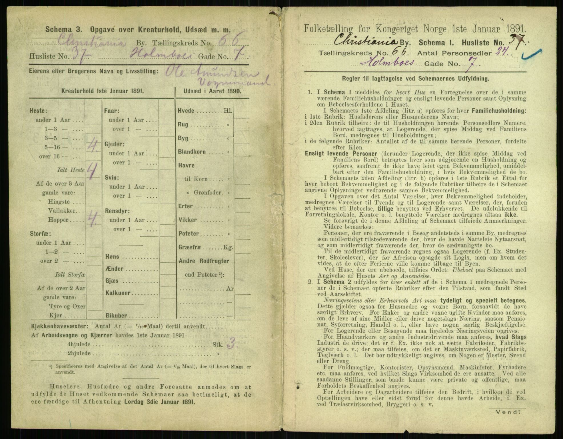 RA, 1891 census for 0301 Kristiania, 1891, p. 35625