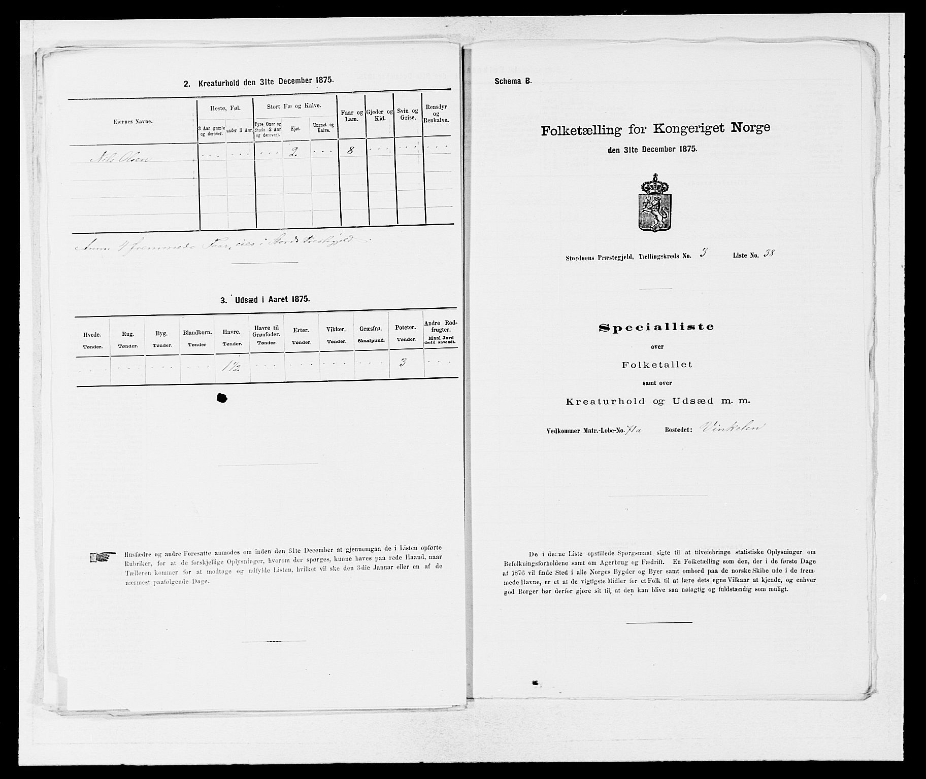 SAB, 1875 census for 1221P Stord, 1875, p. 251