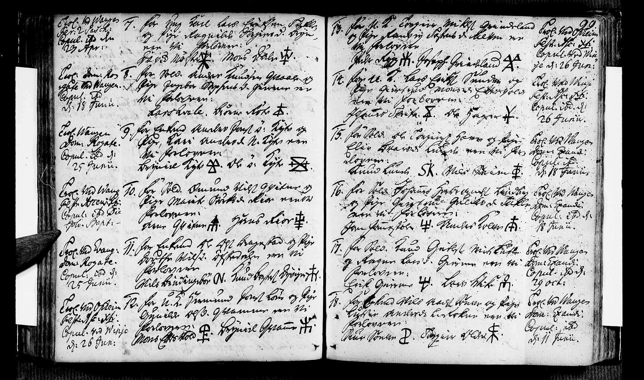 Voss sokneprestembete, AV/SAB-A-79001/H/Haa: Parish register (official) no. A 7, 1731-1773, p. 99