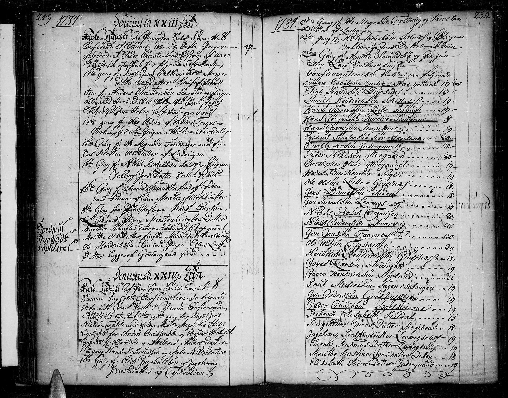 Ibestad sokneprestembete, AV/SATØ-S-0077/H/Ha/Haa/L0003kirke: Parish register (official) no. 3, 1776-1801, p. 249-250